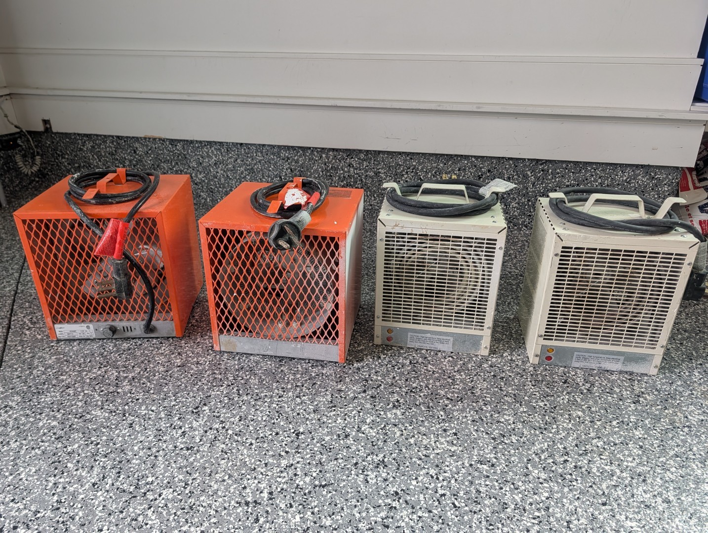 4 Construction Heaters - 4800W / 240V