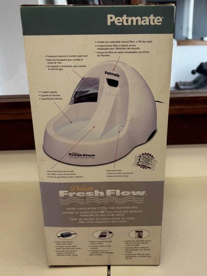 Petmate Deluxe Fresh Flow Jumbo Pet Water Bowl - photo 2
