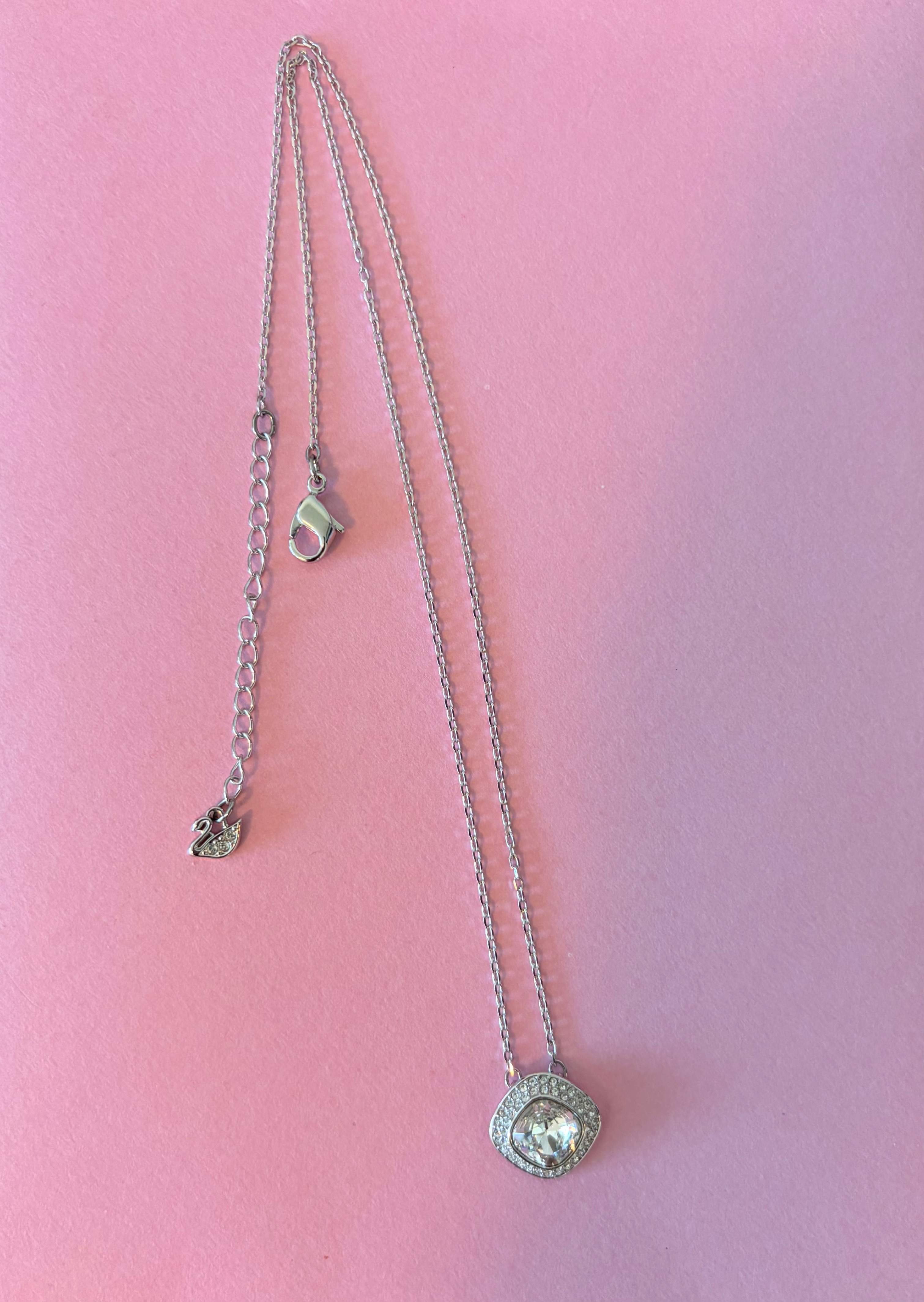 Swarovski Square Pendant Necklace - photo 2