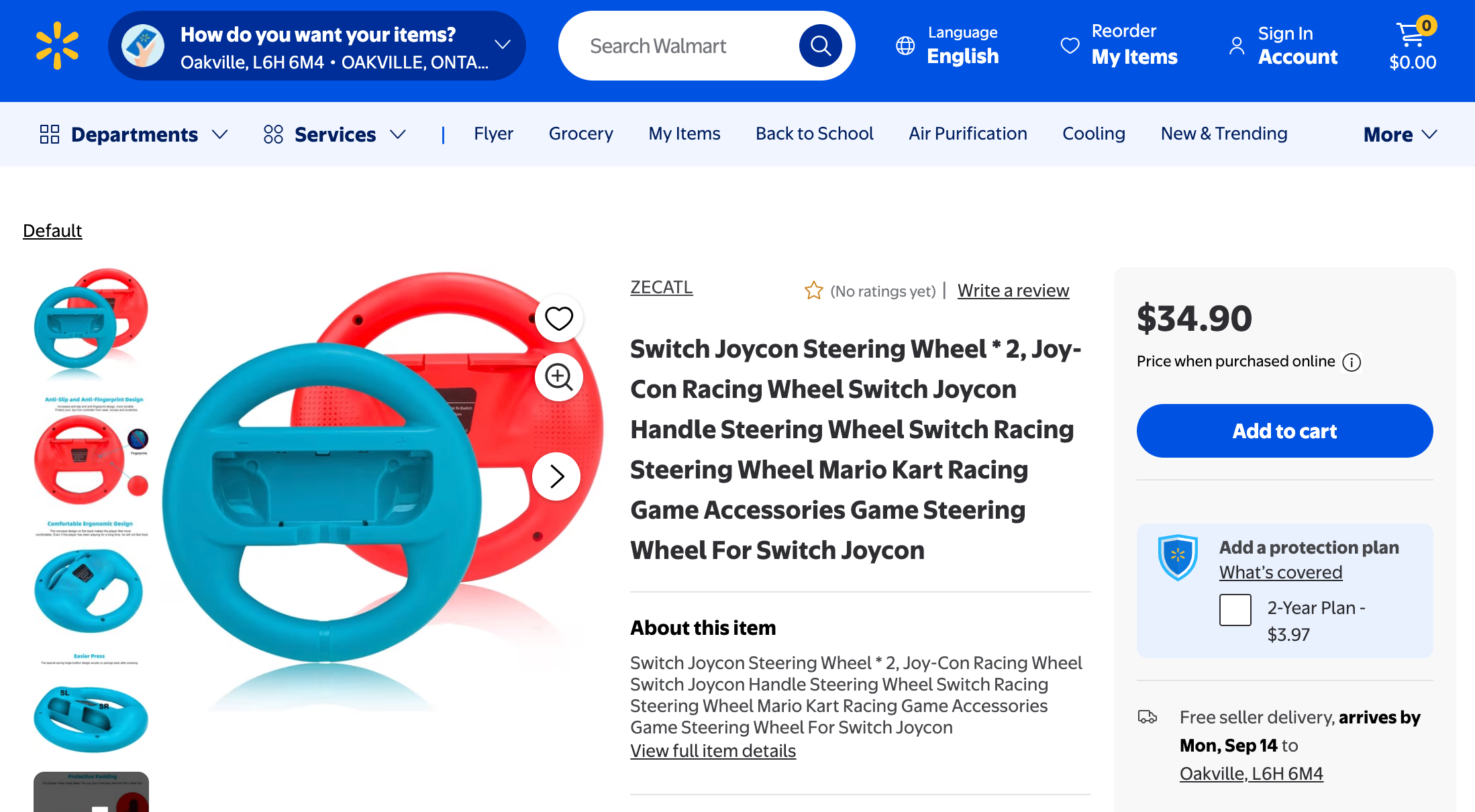 Brand New Steering Wheel for Nintendo Switch Joy-Con (2 Pack) - photo 4