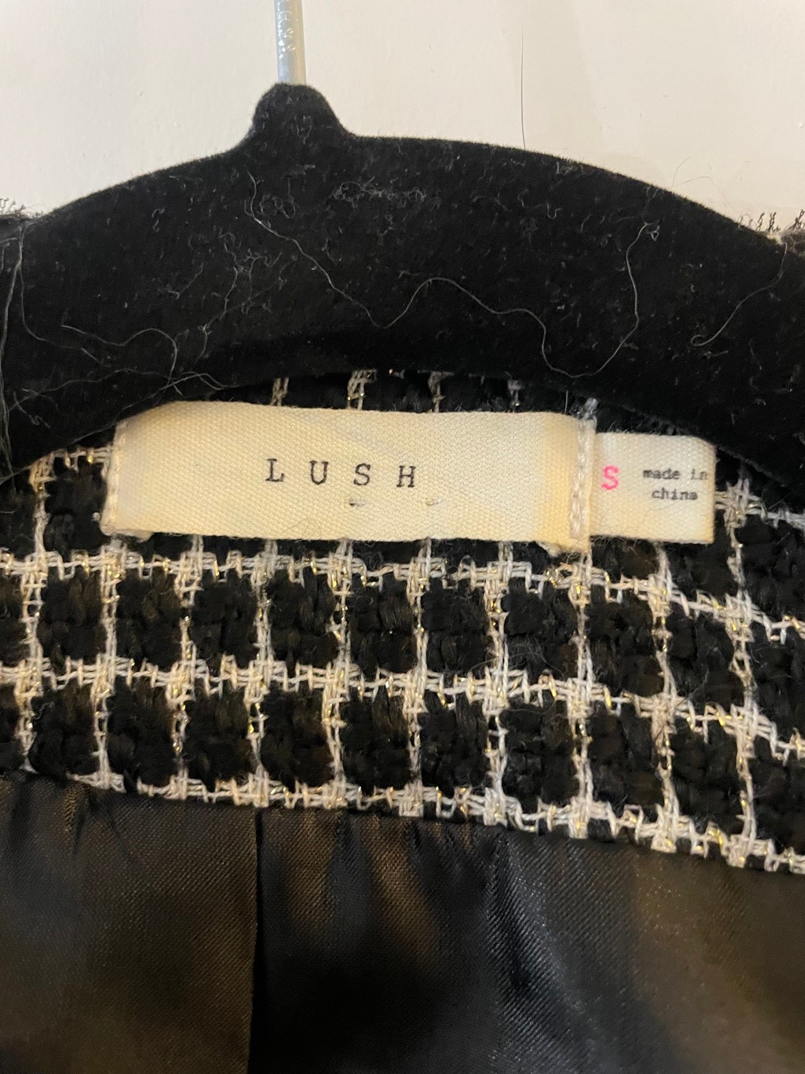 Tweed crop jacket, size S - photo 3