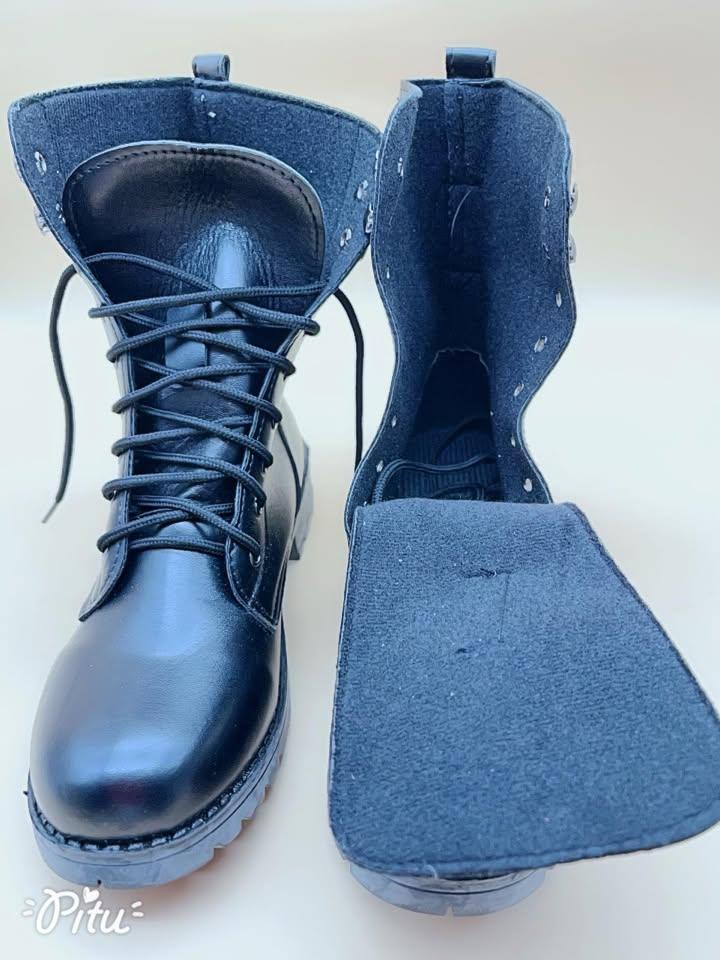 Brand new black combat boots (Size: 6.5 ) - photo 2