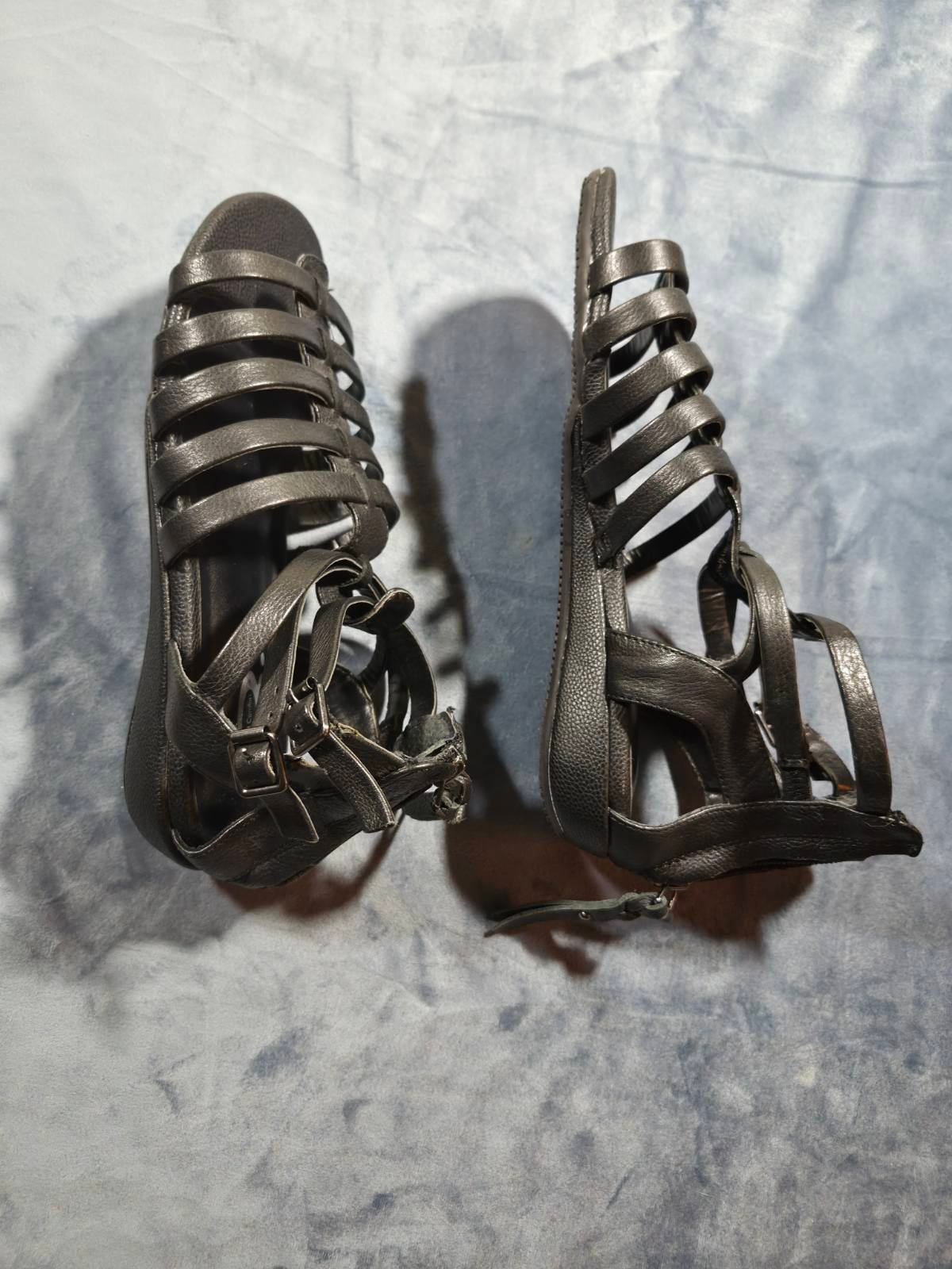 Denver Hayes Quad Comfort Black Gladiator Sandals Size 6.5/7 - photo 2