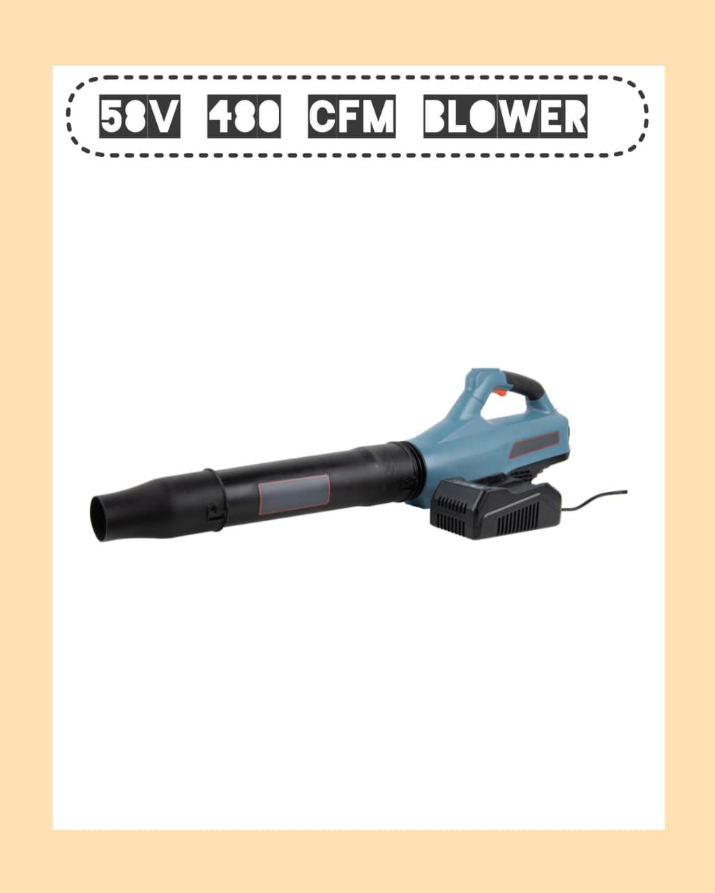 58V 480 CFM Cordless Blower