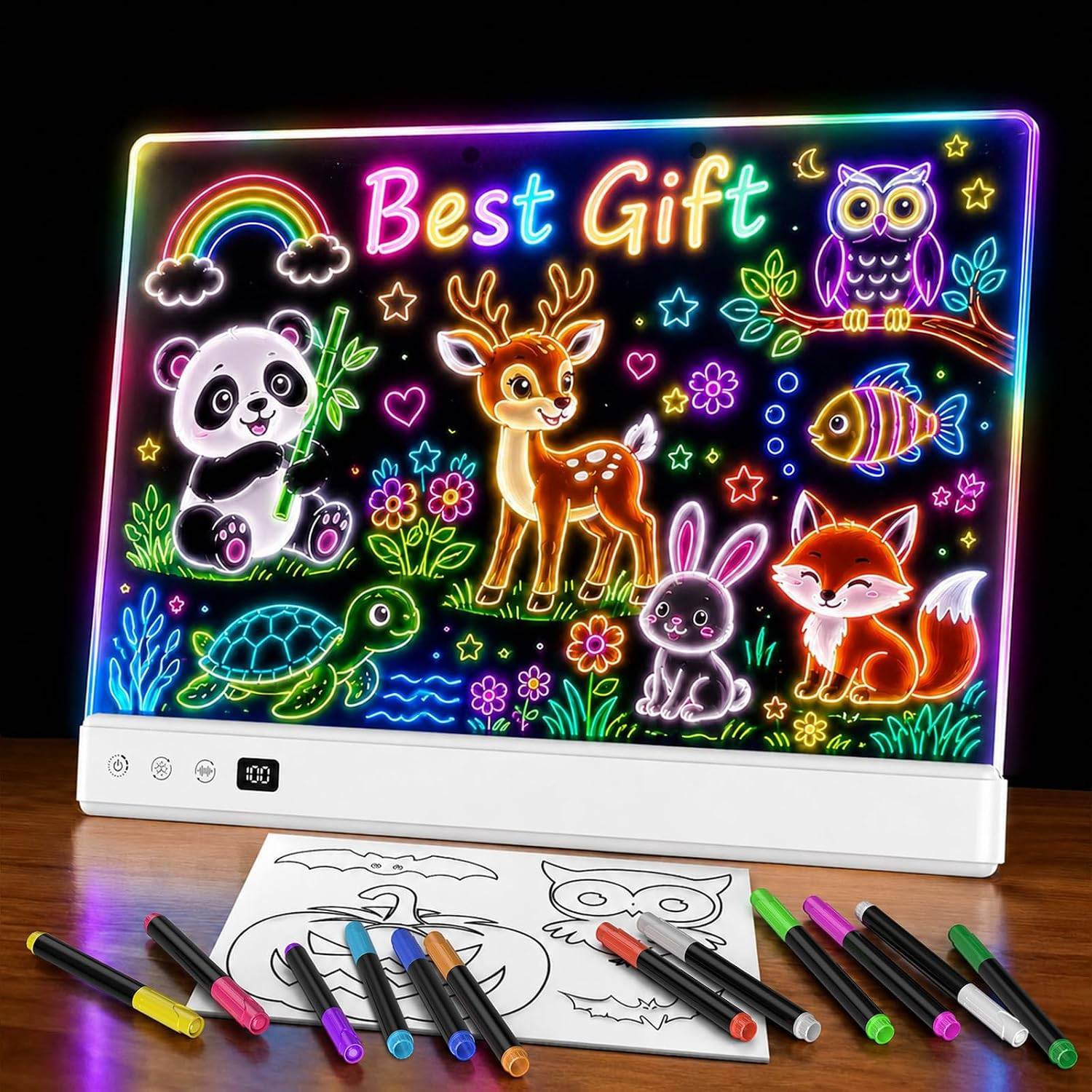 LED Drawing Board for Kids, Rechargeable