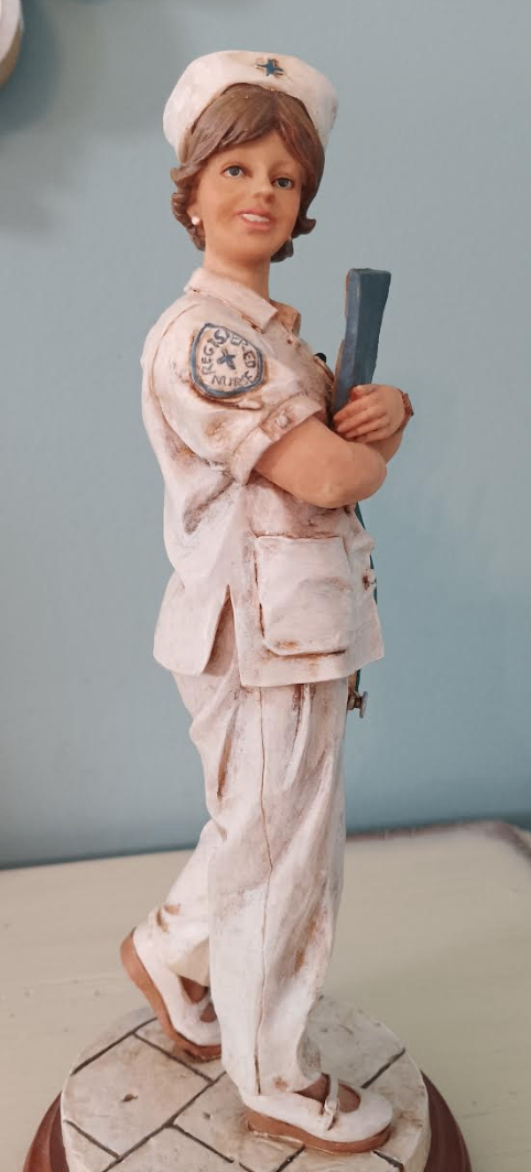 White Caps of Caring "Checkout Checklist" Nurse Figurine 1998 - photo 3