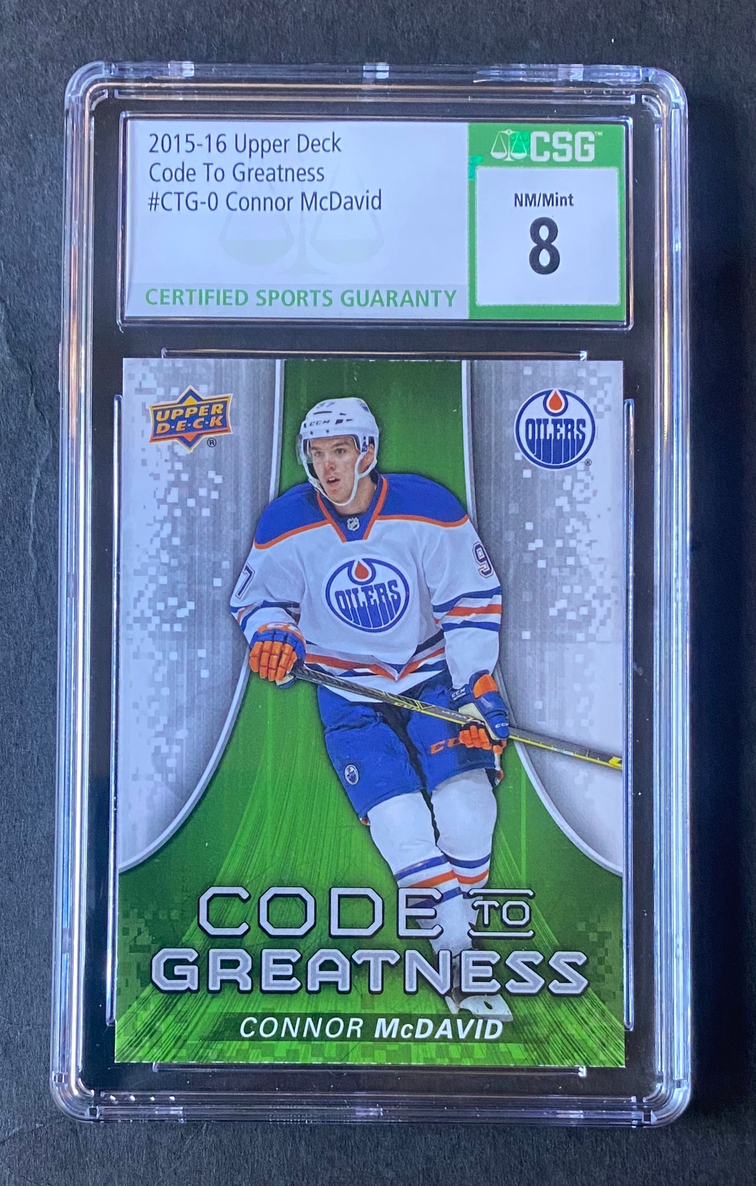2015 Edmonton Oilers Connor Mcdavid Rookie Greatness CSG 8