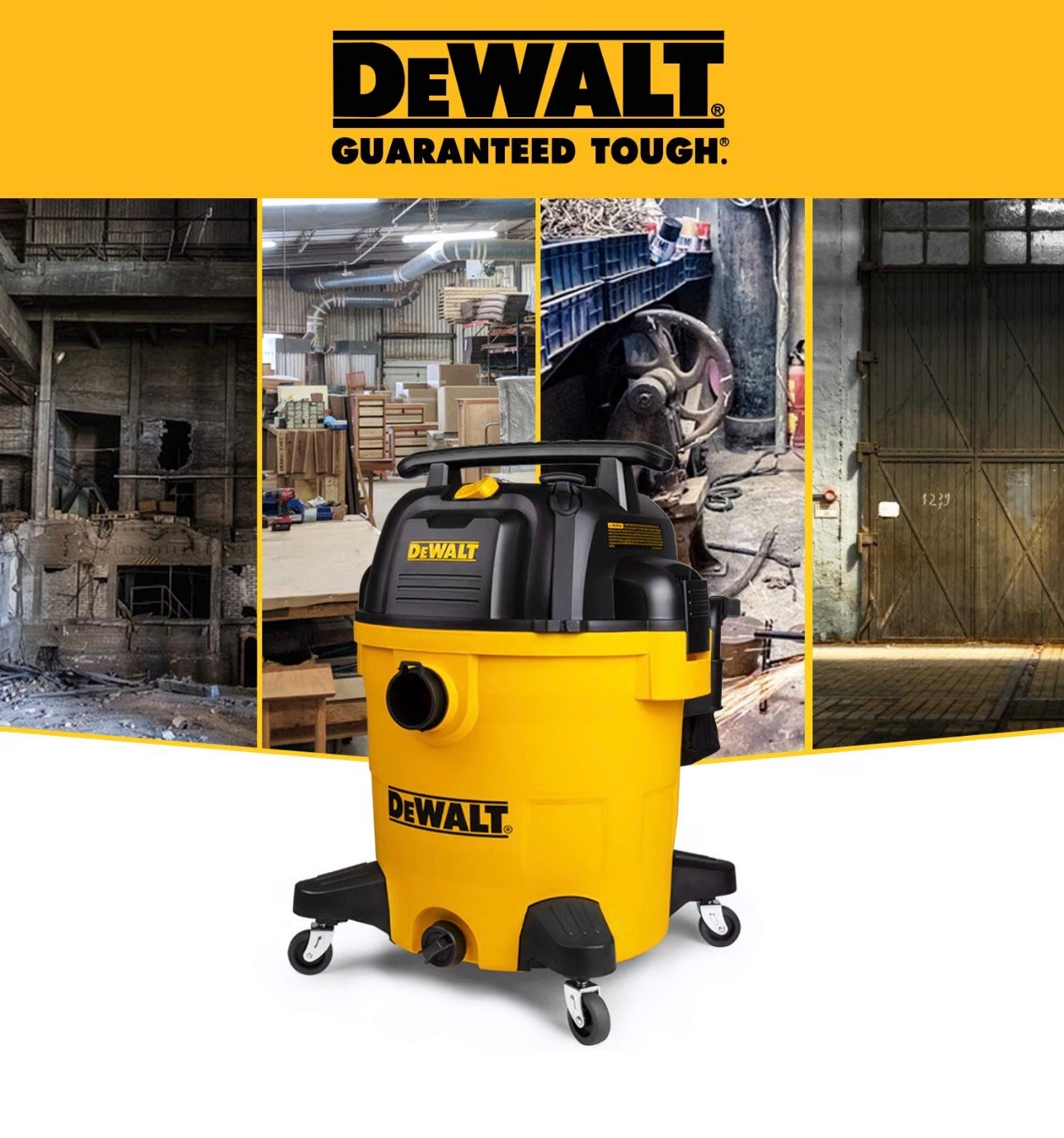 DEWALT 12 Gallon Poly Wet/Dry Vacuum 5.5 HP Large Pick-Up Capaci - photo 4