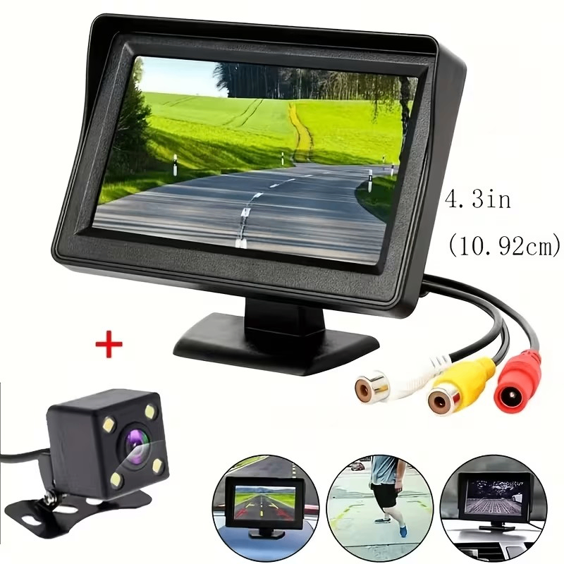 4.3-inc TFT LCD Color Monitor for Parking with Reverse Camera
