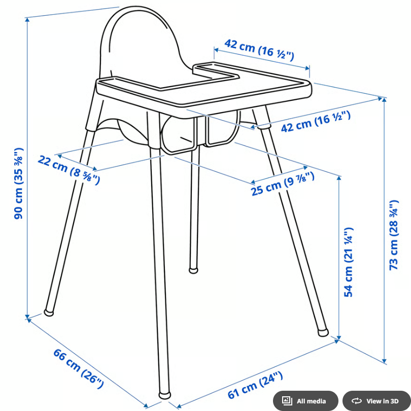 Ikea High Char + Cushion - photo 2