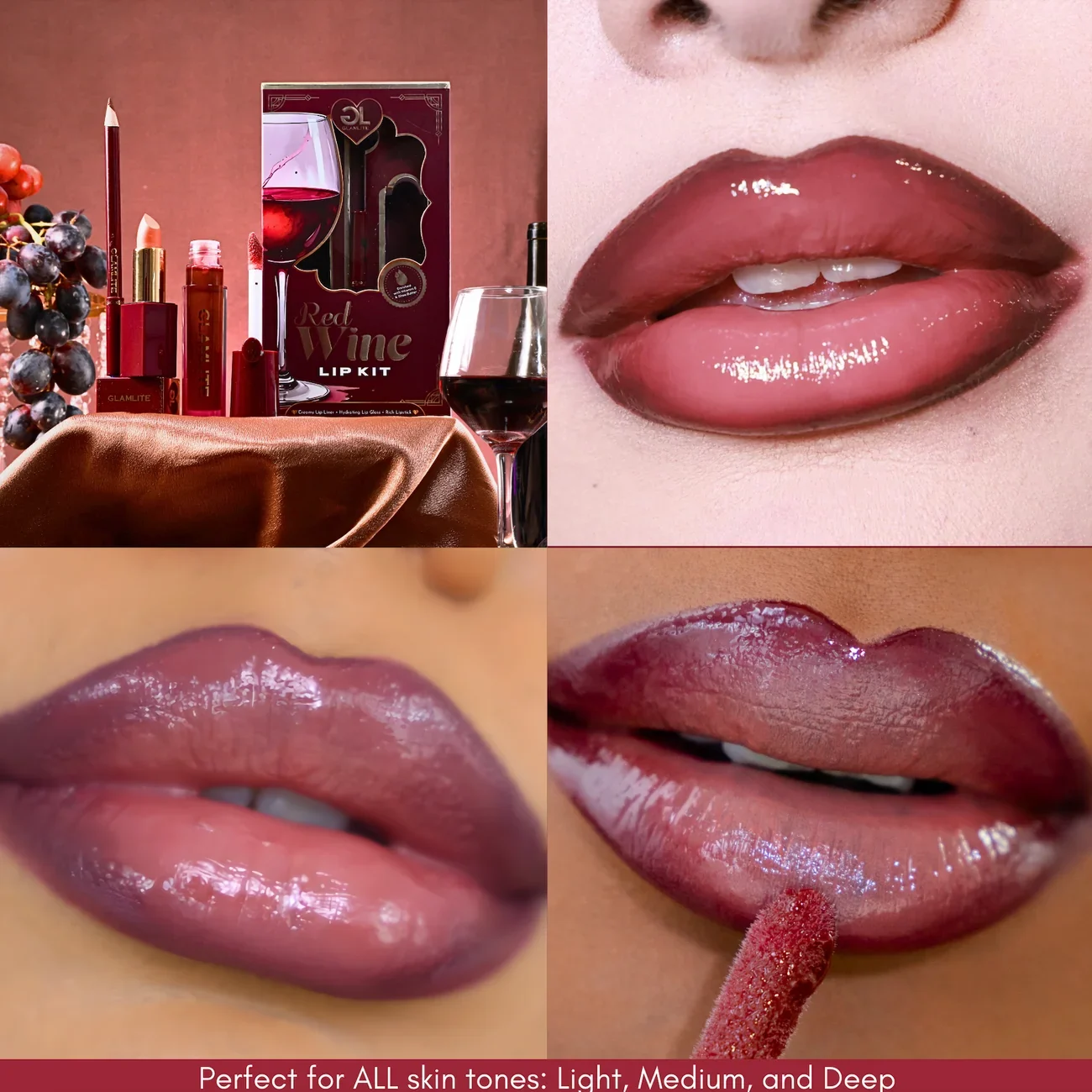 Brand New Glamlite Red Wine Lip Kit - $20 - photo 2