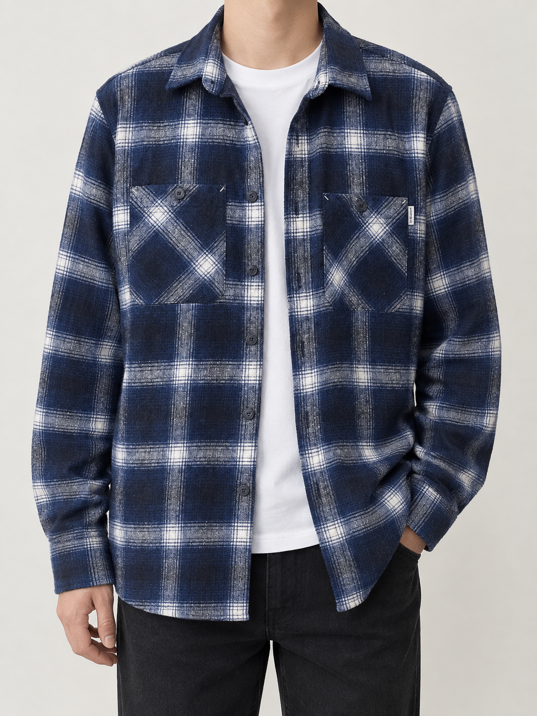 Charrtt WIP Halleck Plaid Wool Bleed Shirt - Size S