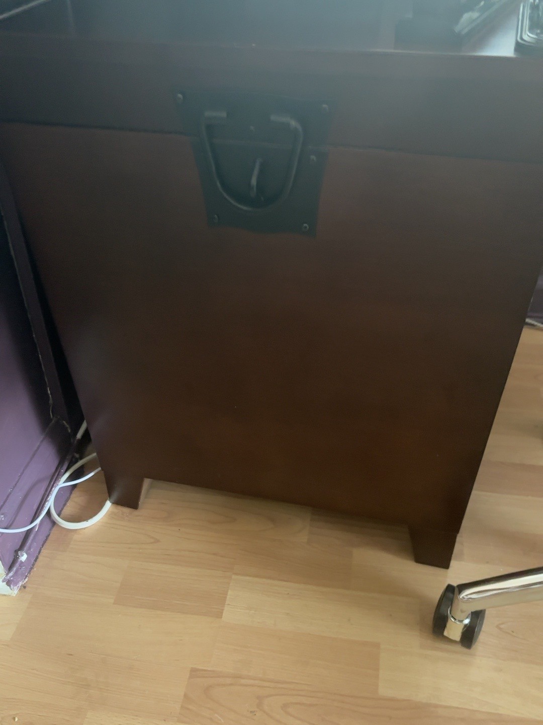 Pair of Matching Campaign Style End Tables