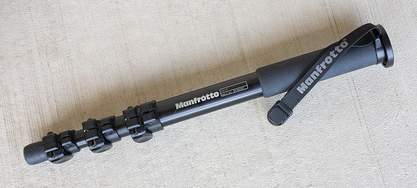 Manfrotto Black 4-section Monopod with Rubber Grip (Hardly Used)