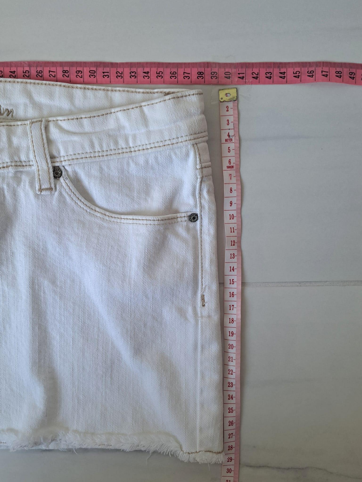 🤍 Y2K Garage White Low Rise Denim Mini Skirt - photo 5