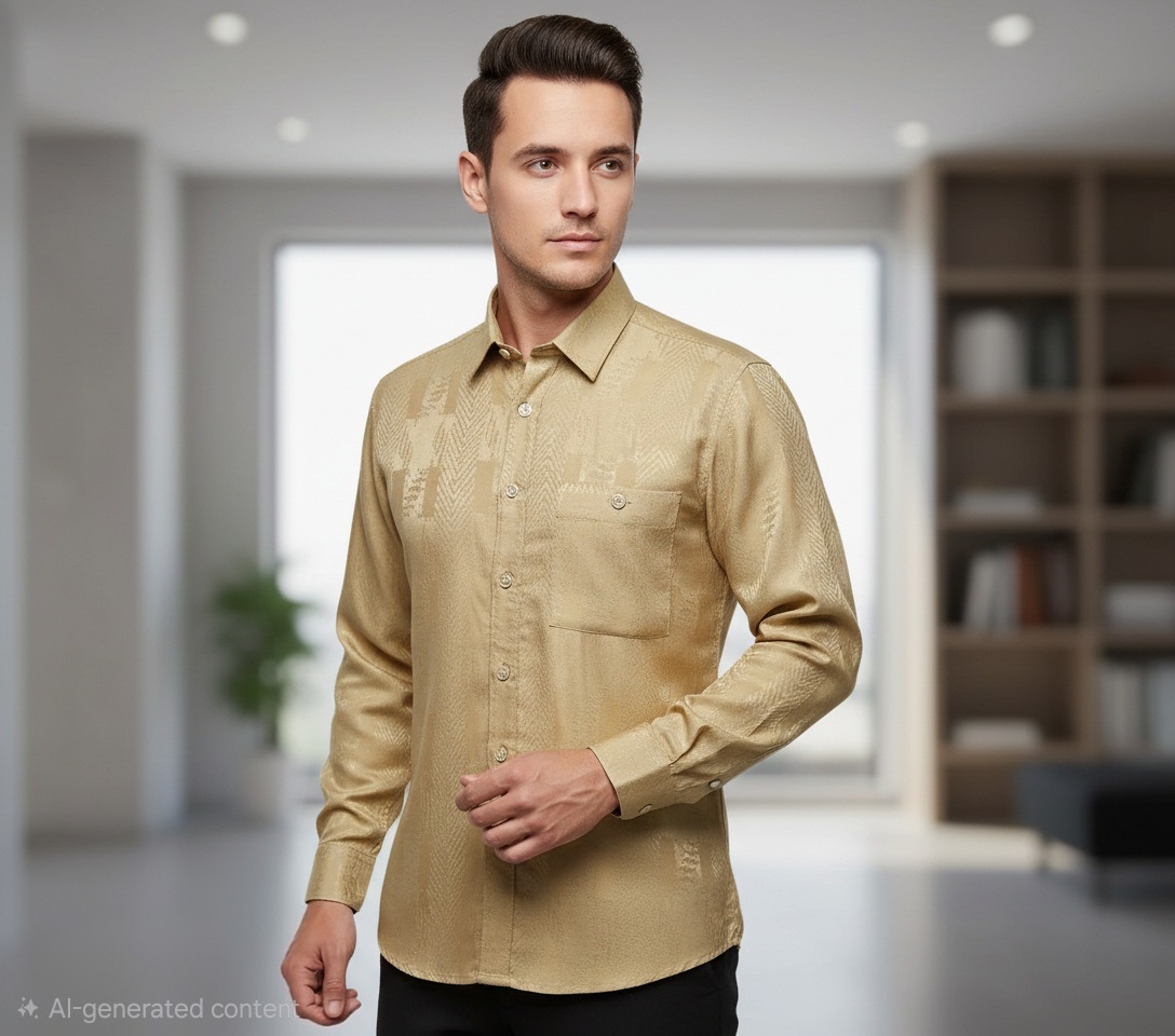 MEN'S FORMAL LONG SLEEVE SHIRT (LARGE) - photo 2