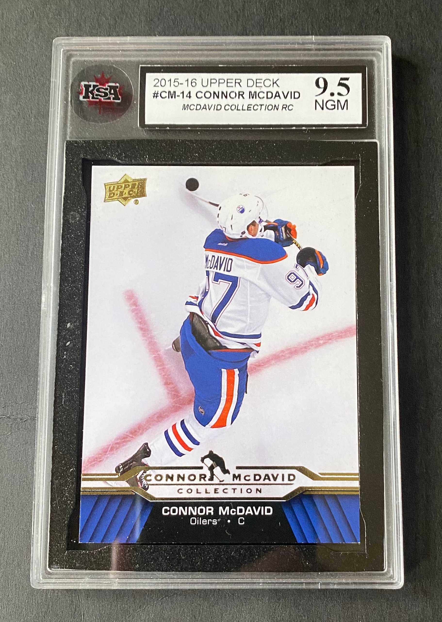 2015 Edmonton Oilers Connor Mcdavid Rookie #CM-14 KSA 9.5