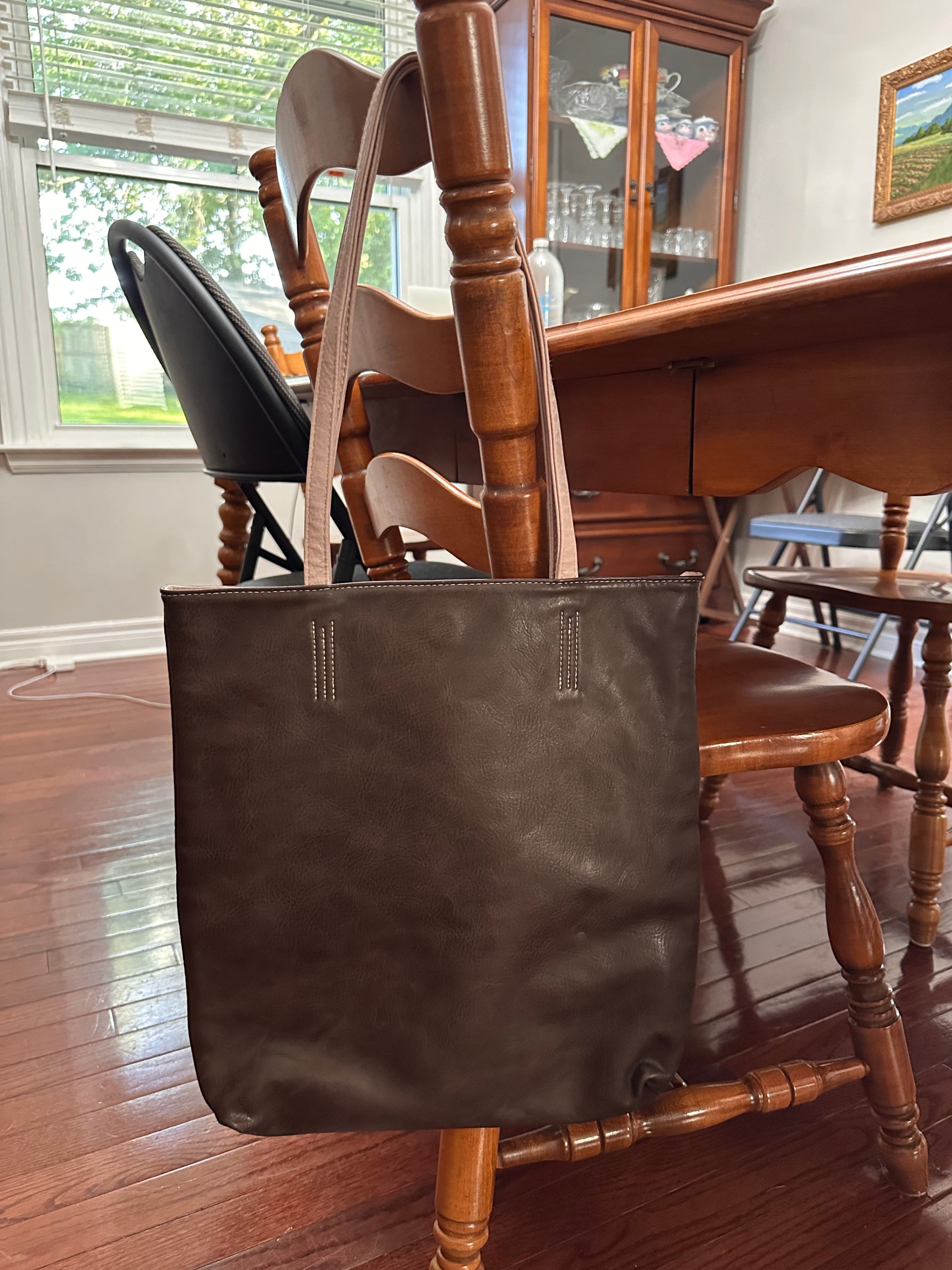 Brand New • Reversible Faux Leather • Shoulder Tote Purse - photo 2
