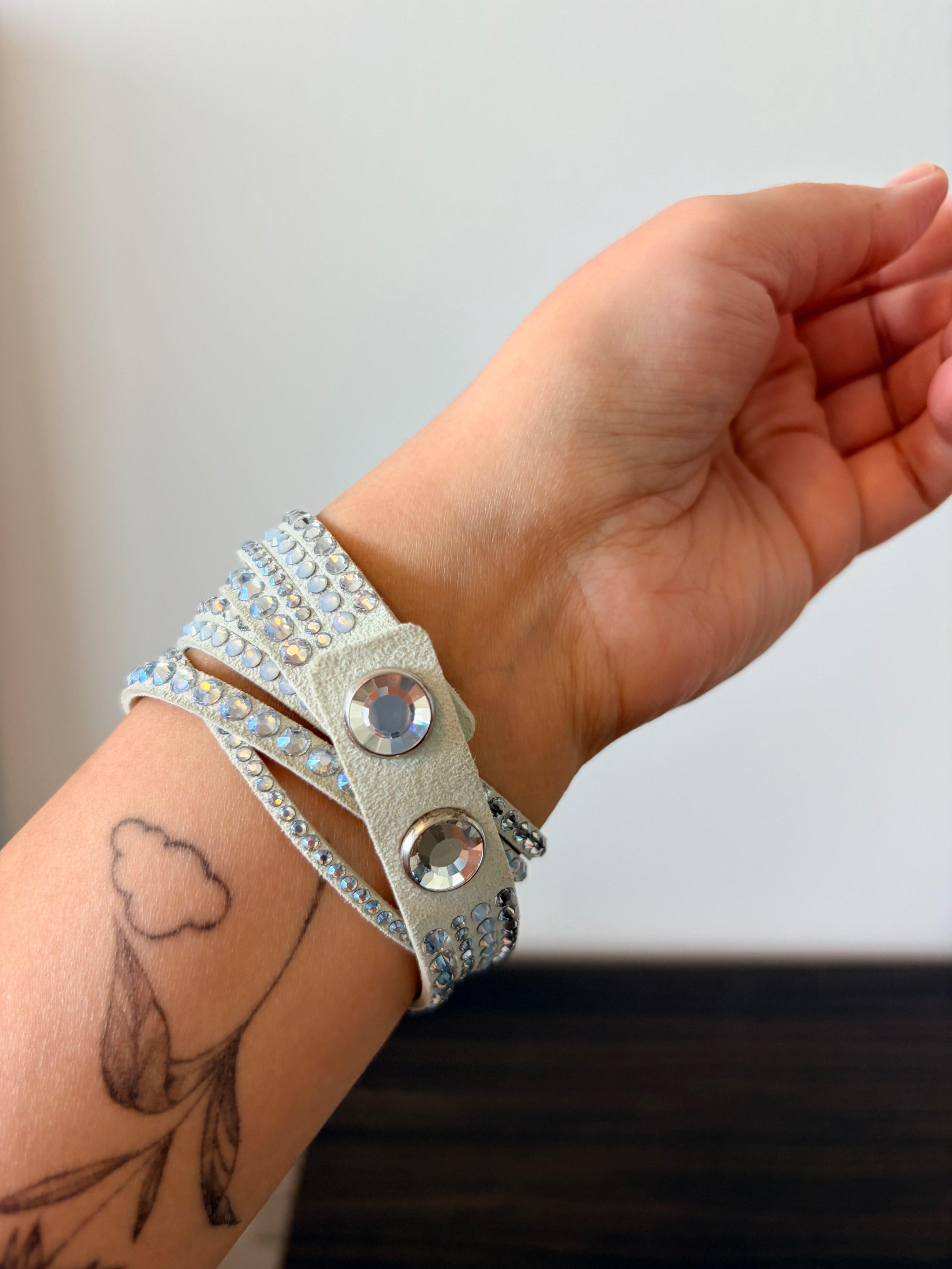 Swarovski Slake light grey double wrap bracelet - photo 2