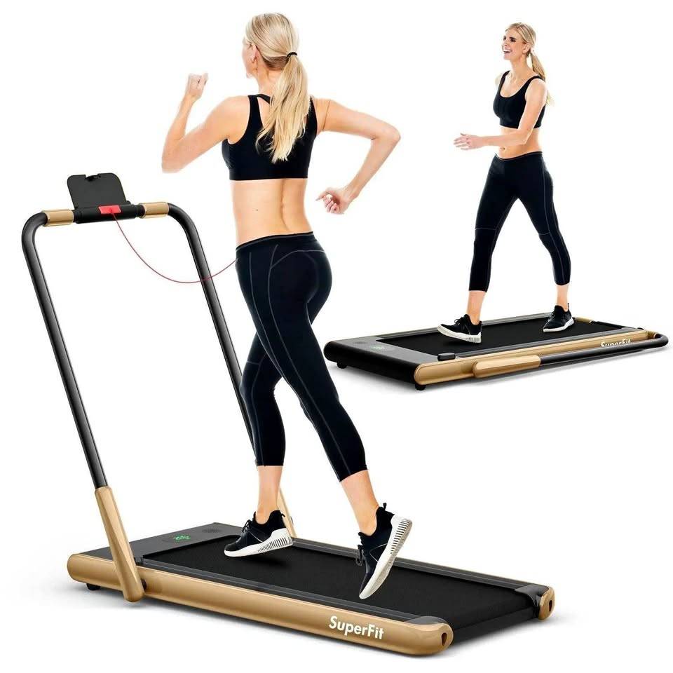 BNIB Up To 7.5MPH 2.25HP 2-in-1 Folding Under Desk Treadmill