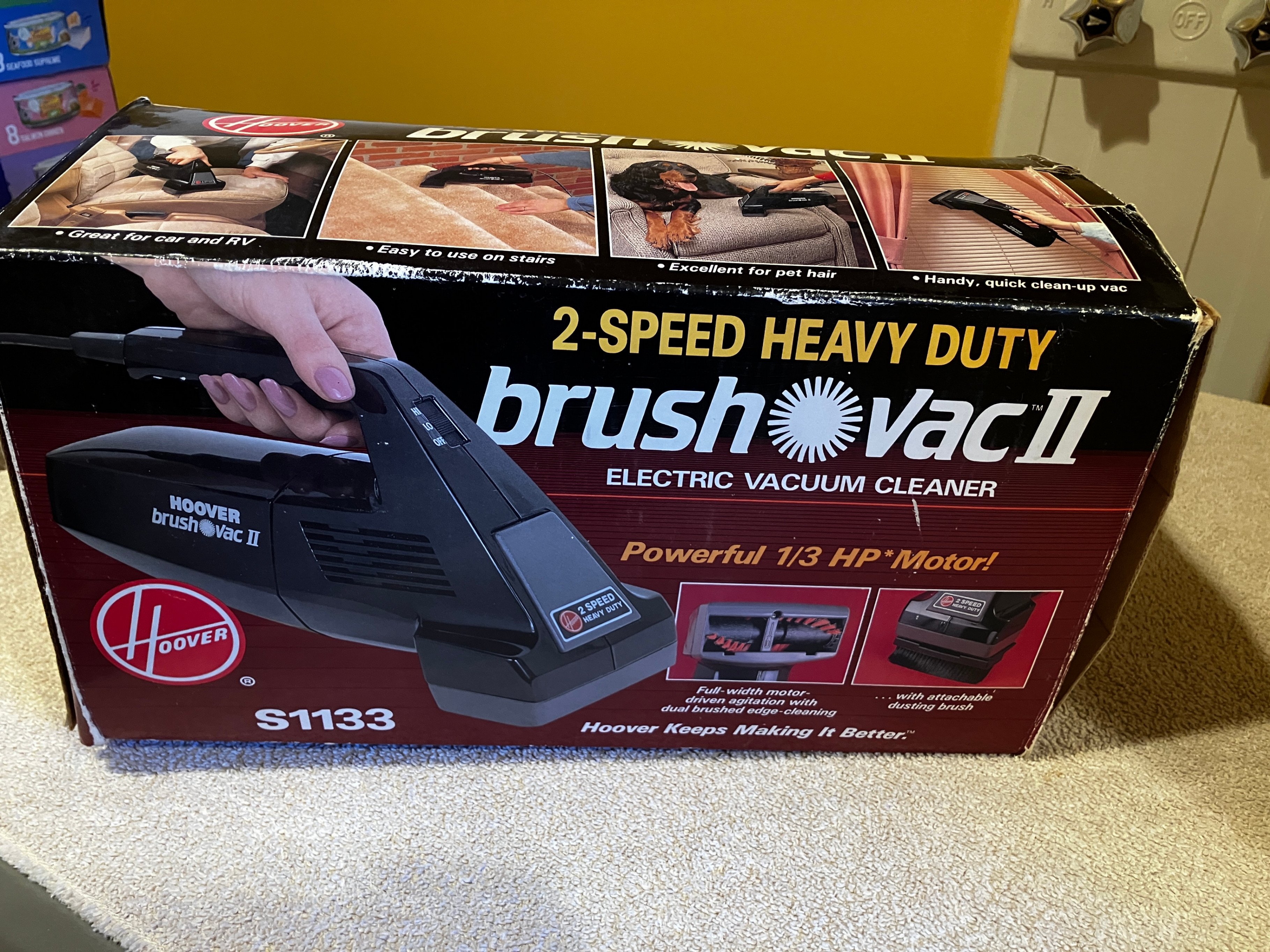 Hoover 2-Speed Brush Vacuum, Model S1133