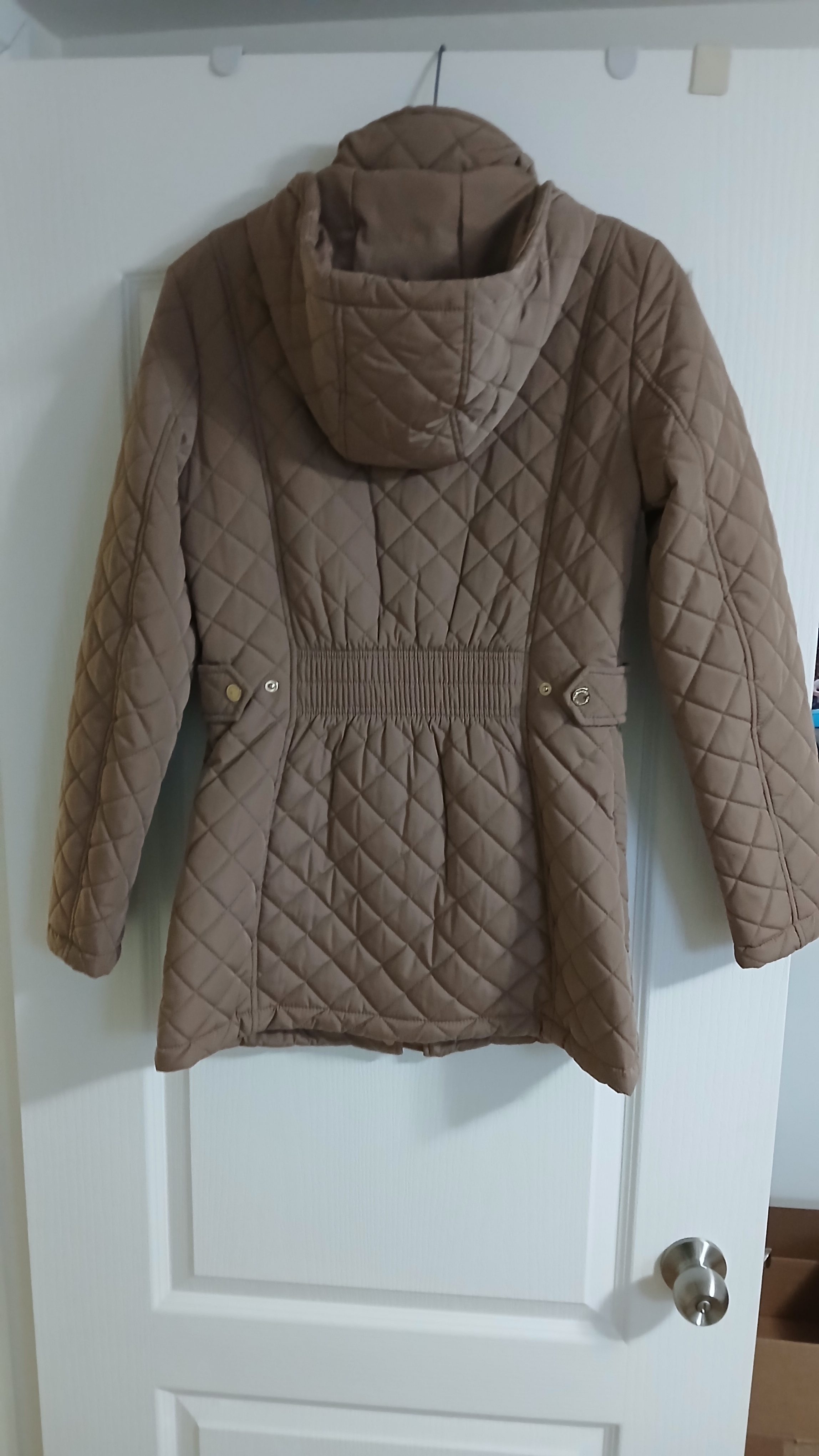 Calvin Klein Quilted Jacket With Removeable Hood, XS, Like New - photo 2