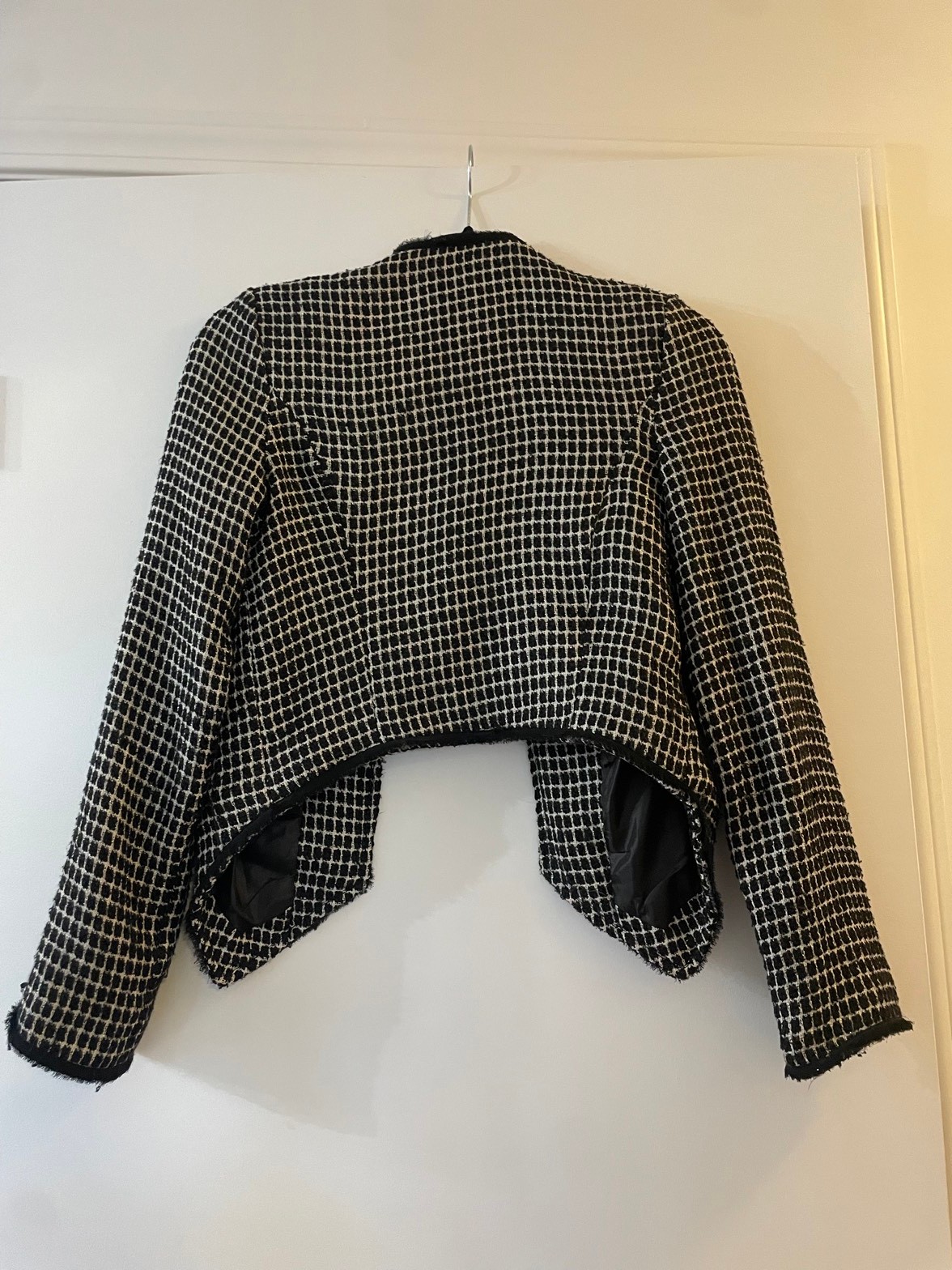 Tweed crop jacket, size S - photo 2