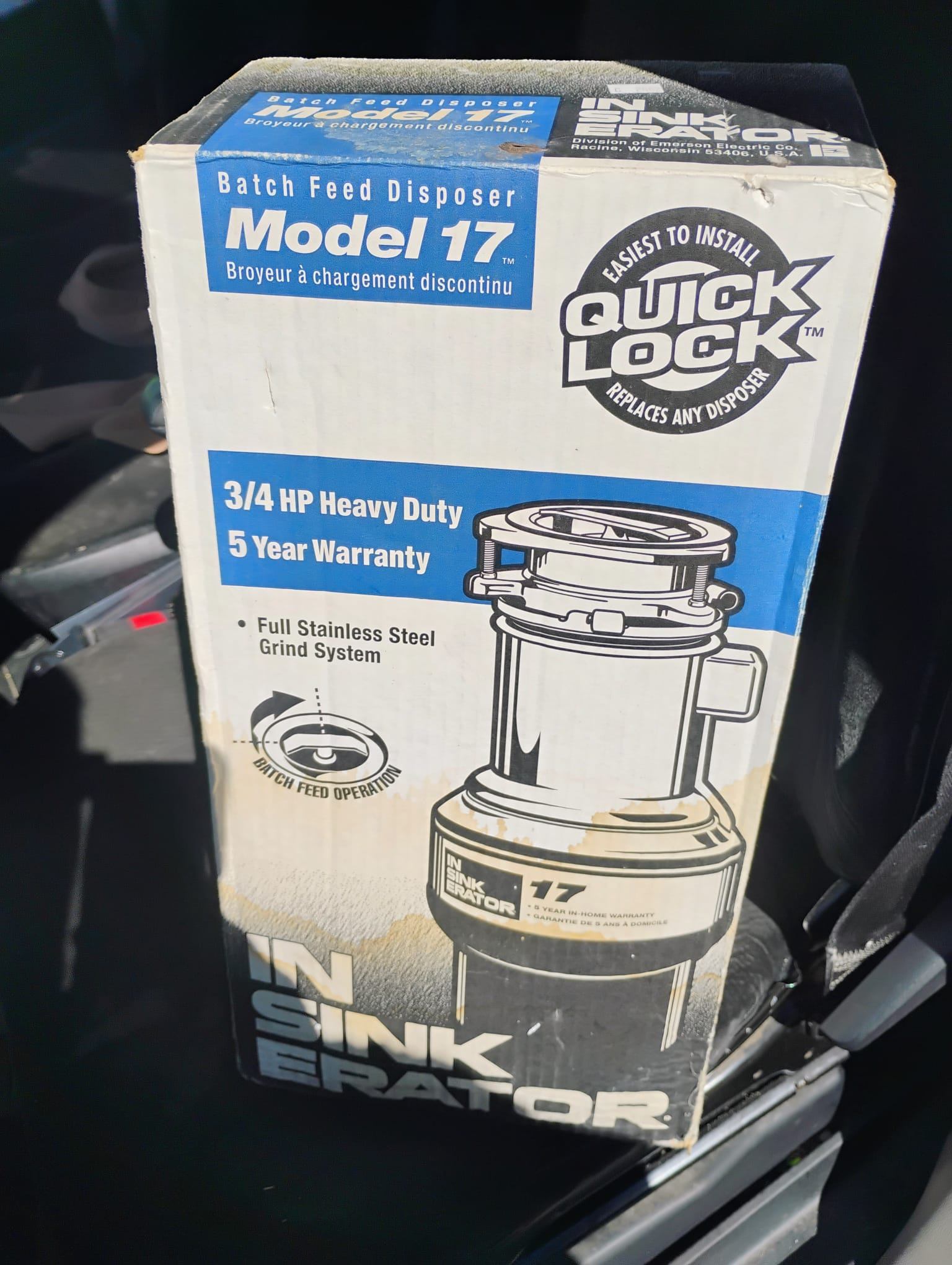 Insinkerator Garbage Disposal Evolution Cover Control 3/4 HP - photo 3