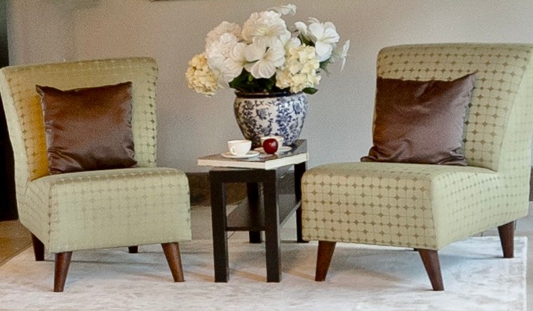 Pair of Green Slipper chairs - photo 2