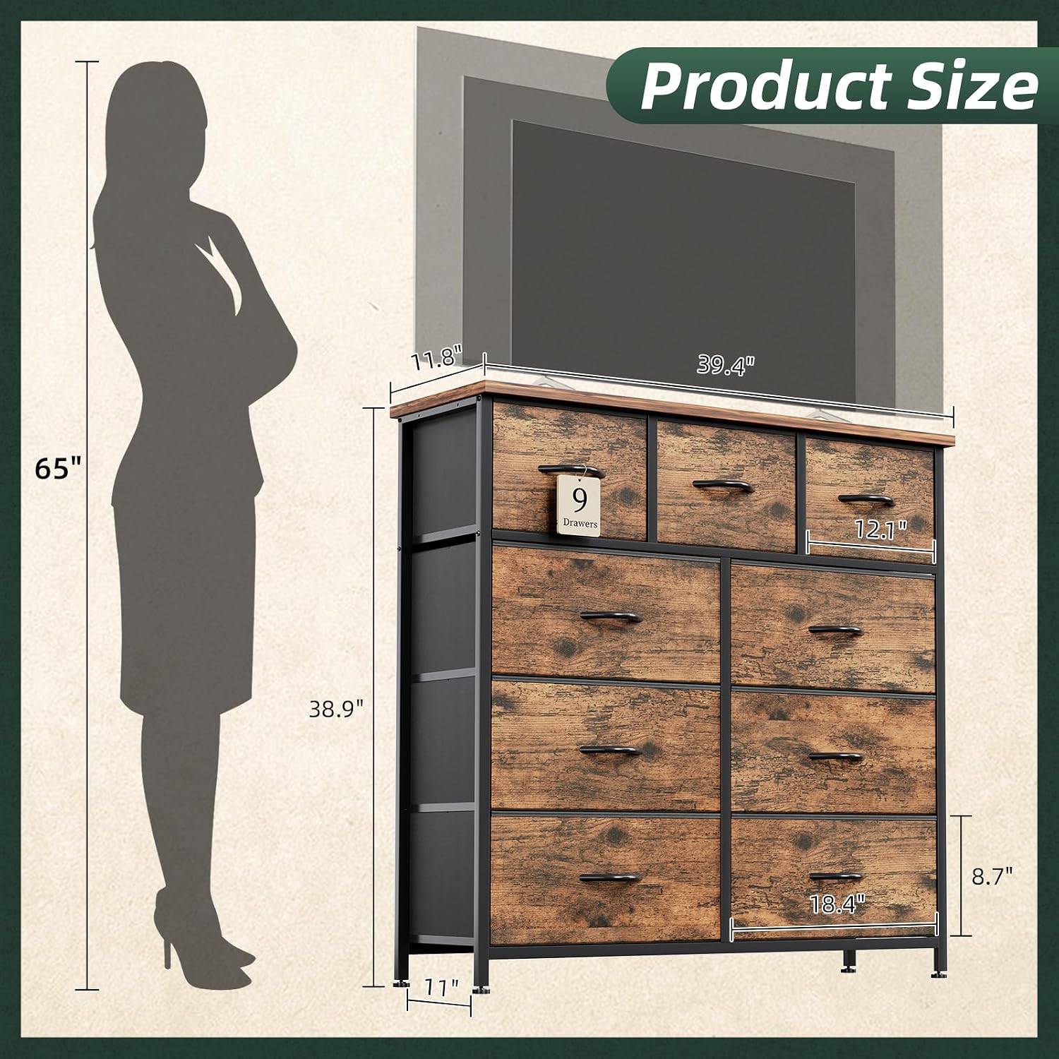 Dresser with 9 Drawers - photo 5