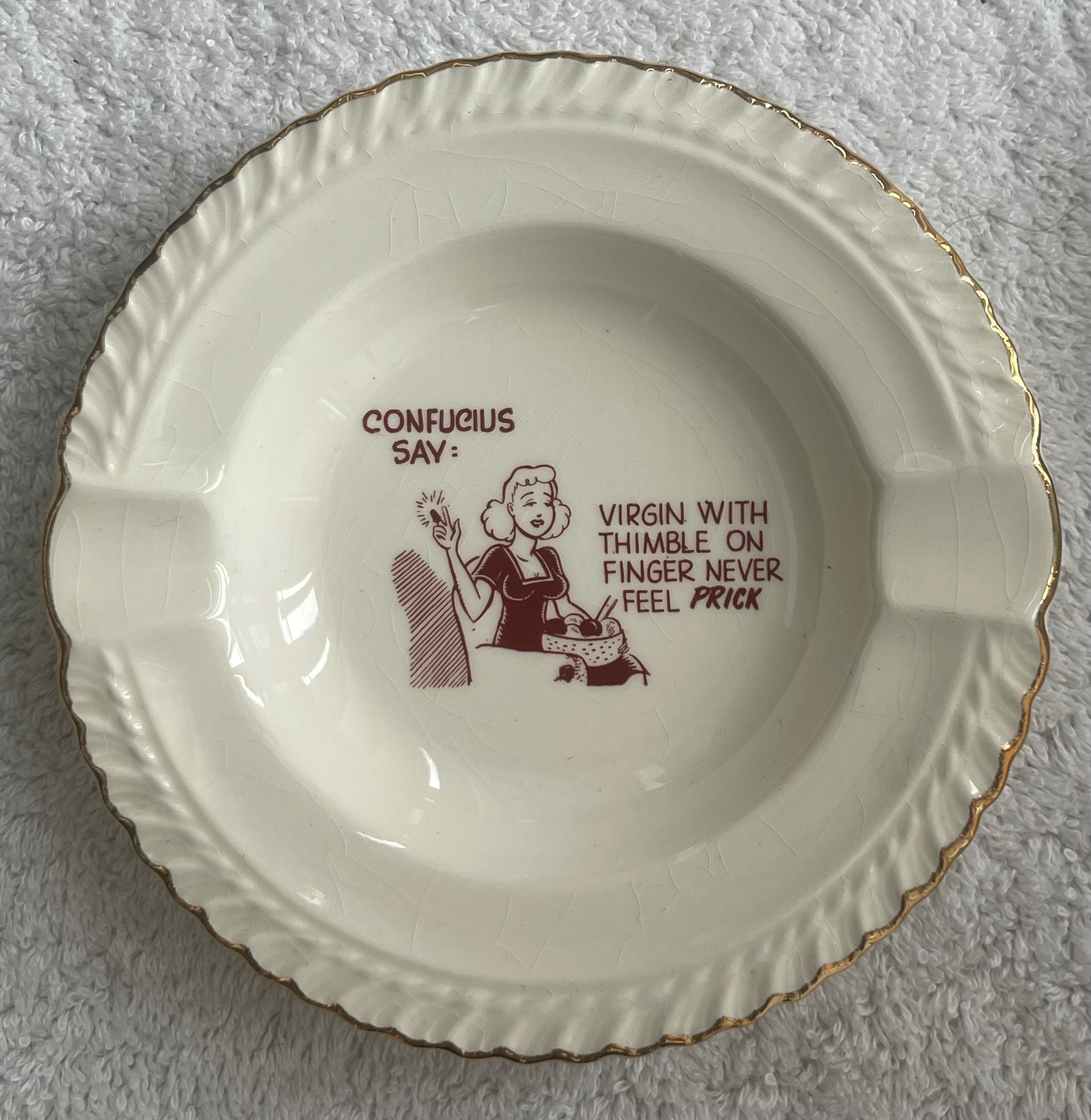 Vintage 1950s Novelty Ceramic Dishes (Set of 2) - photo 2