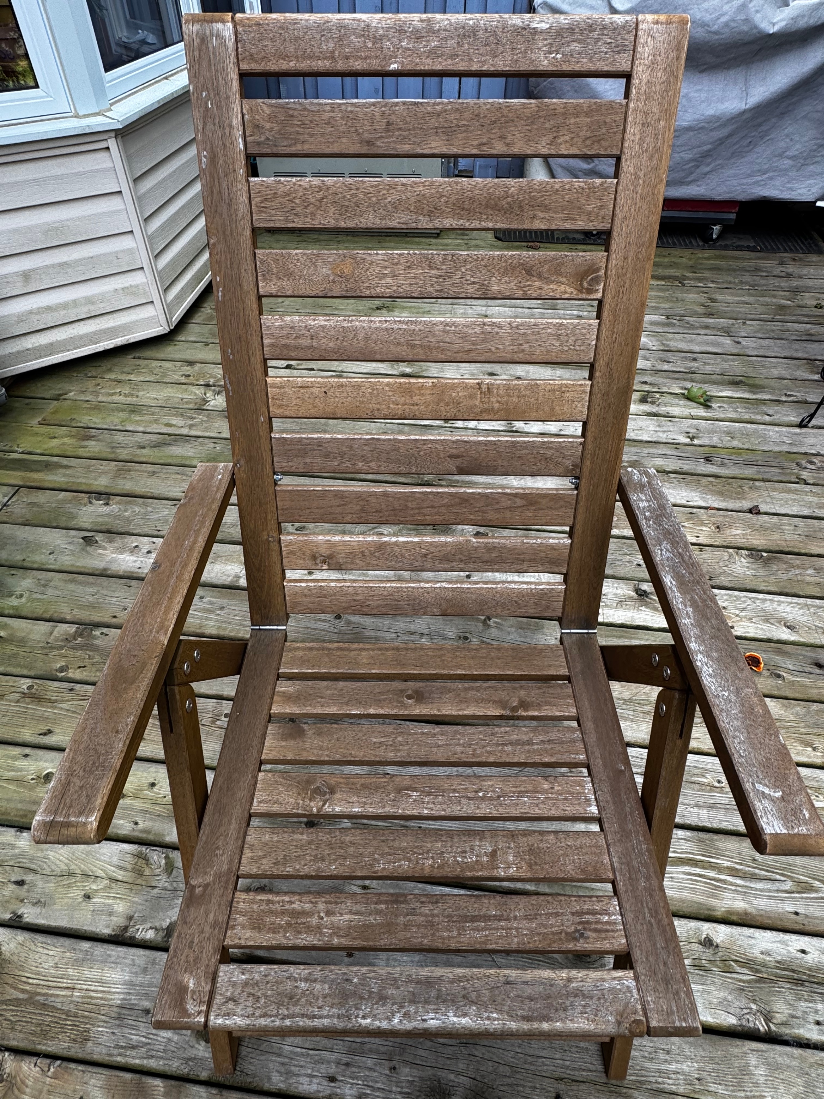 Pair of IKEA NÄMMARÖ Outdoor Folding Chairs - Solid Acacia - photo 4