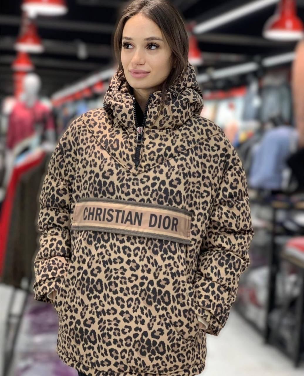 Women’s Christian Dior Leopard Anorak Coat – Winter