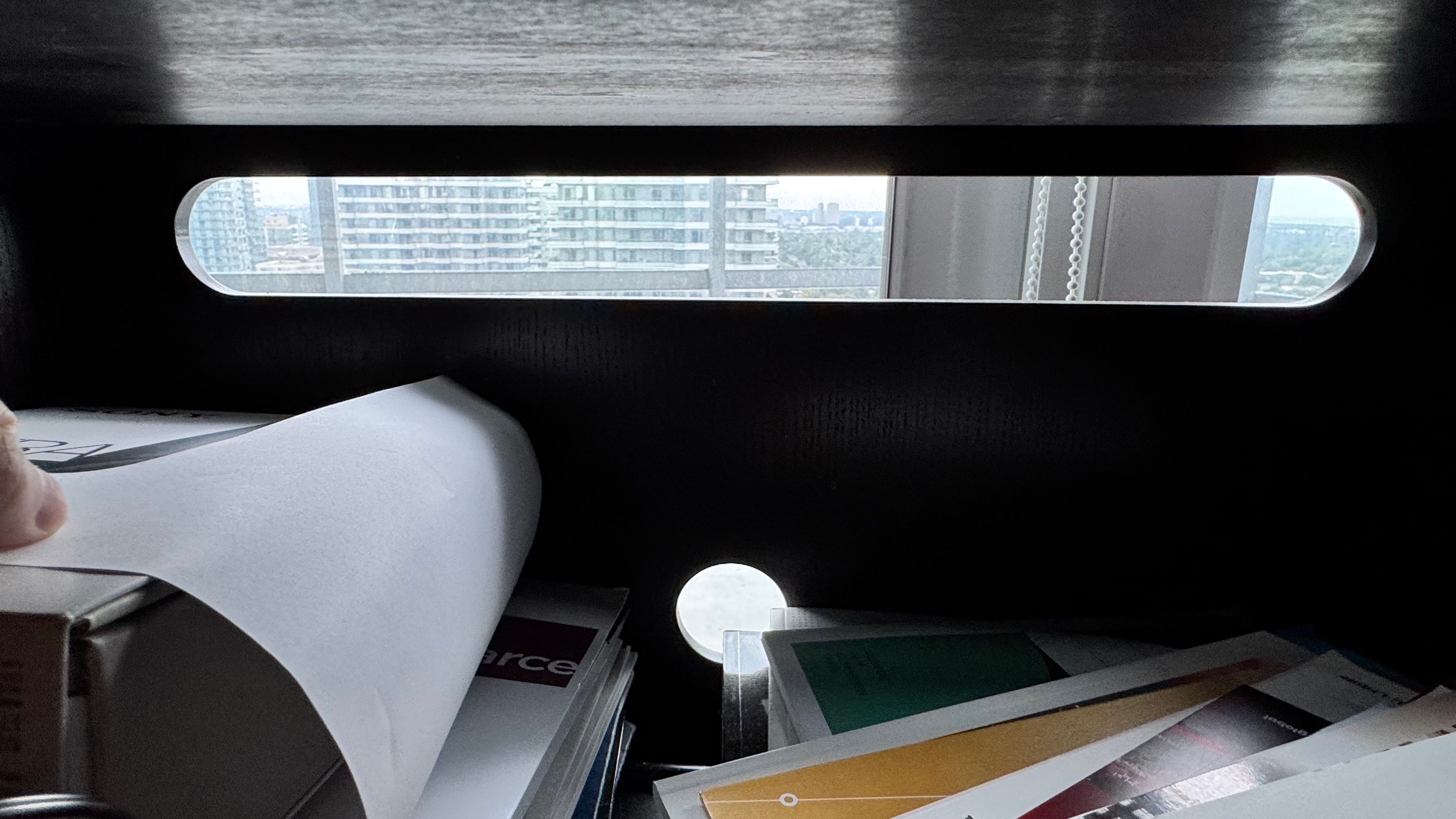 Crate & Barrel Compact Desk & Refurbished Filing Cabinet - photo 5