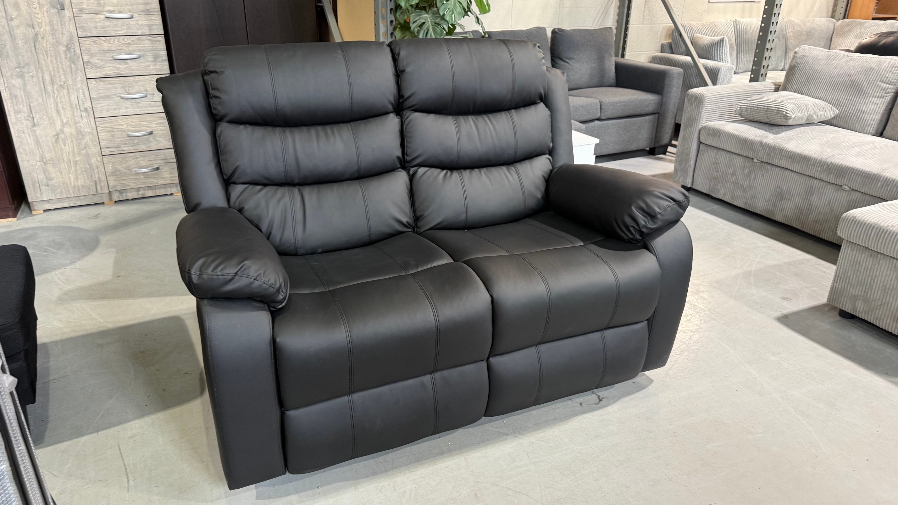 Displayed Model Leather Recliner Love Seat only $468