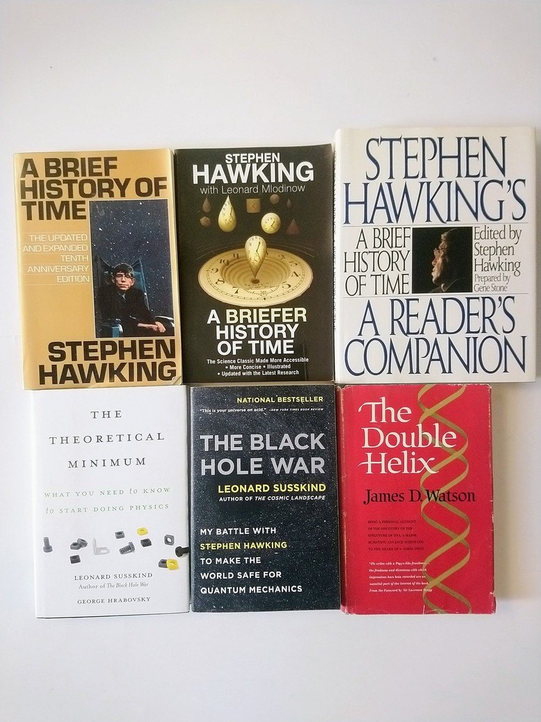 Stephen Hawking / Astrophysics / DNA books!