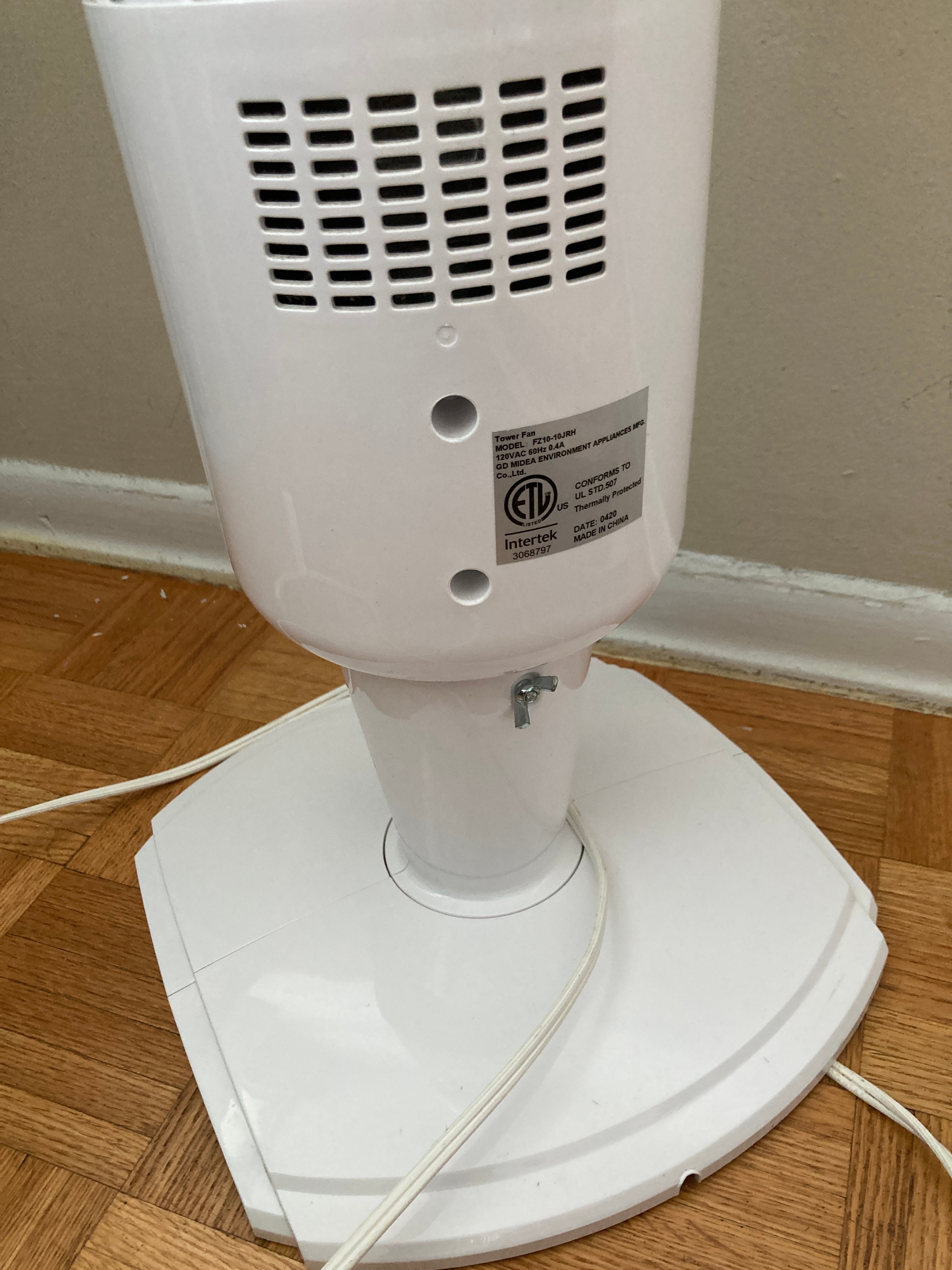 PELONIS FZ10-10JRH 40" Tower Fan with Remote, White - photo 5