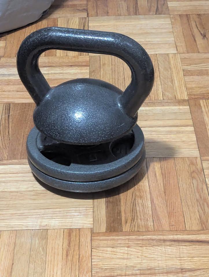 Adjustable Cast Iron Kettlebell 5lb to 35lb