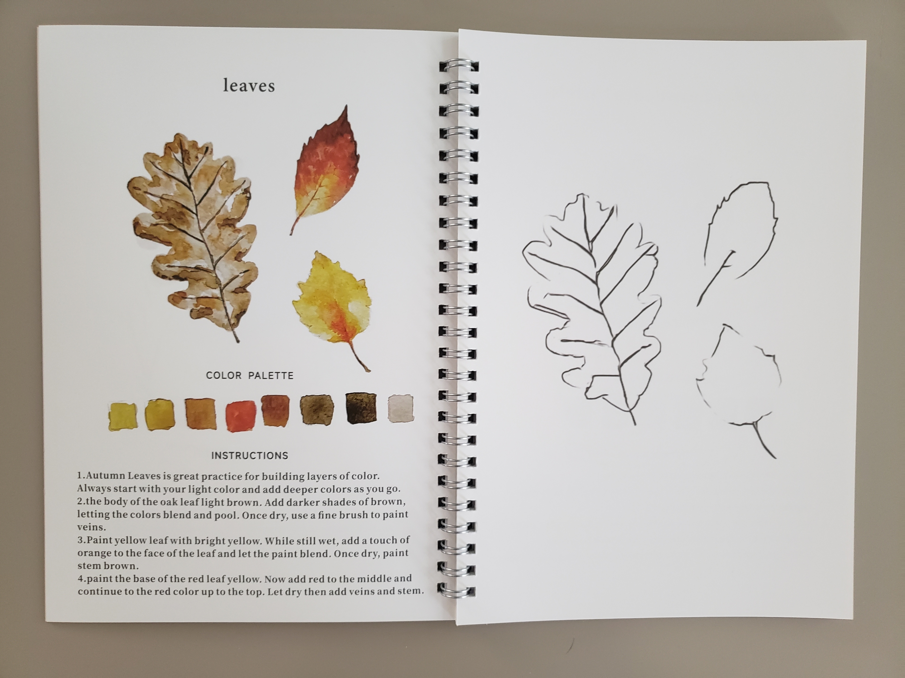 Autumn Watercolour workbook kit - photo 5