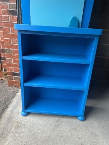 Discontinued IKEA MAMMUT Blue Children’s Bookcase / Shelf