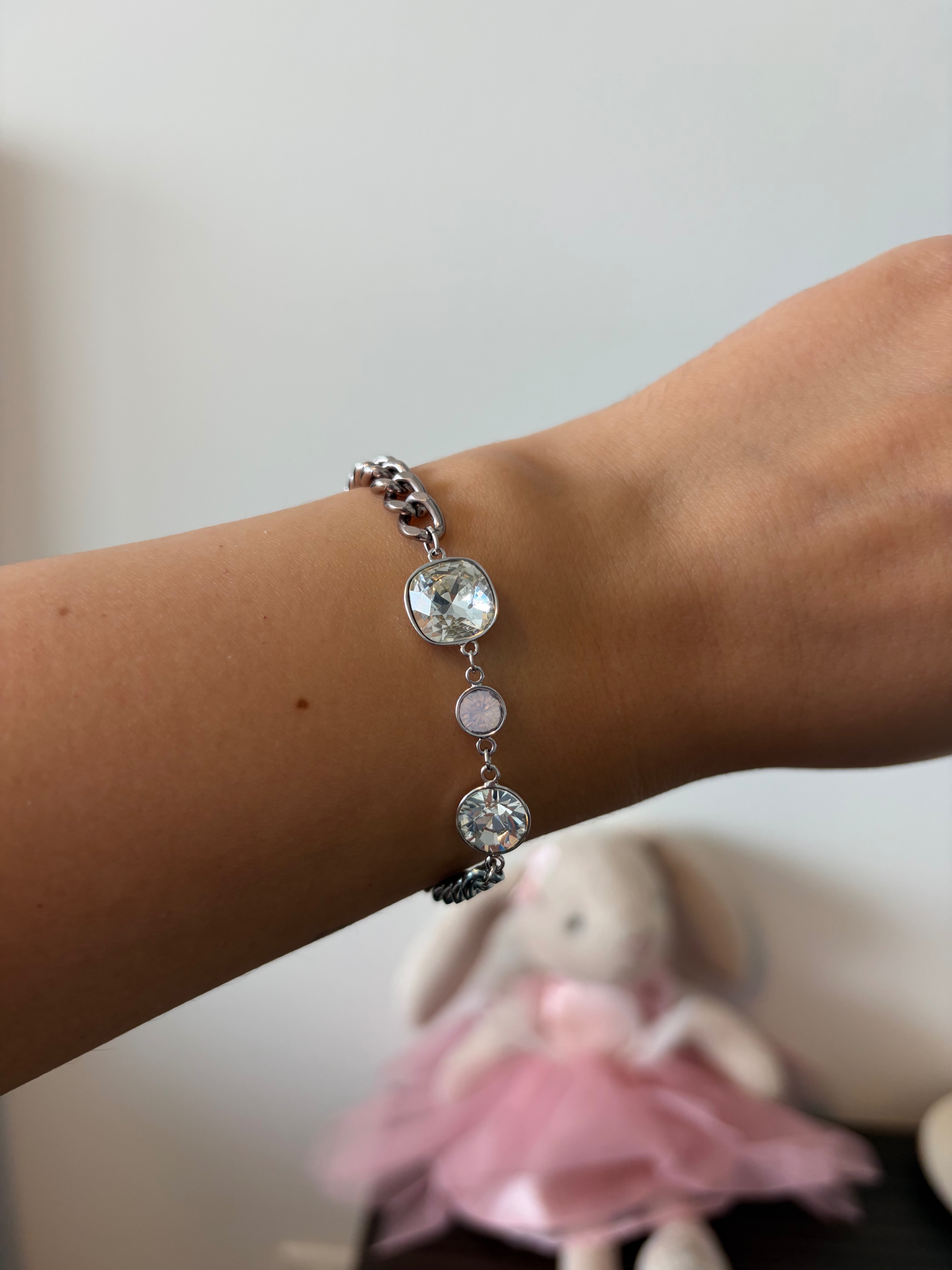 Vintage Swarovski Mixed Stone Chain Bracelet - photo 4