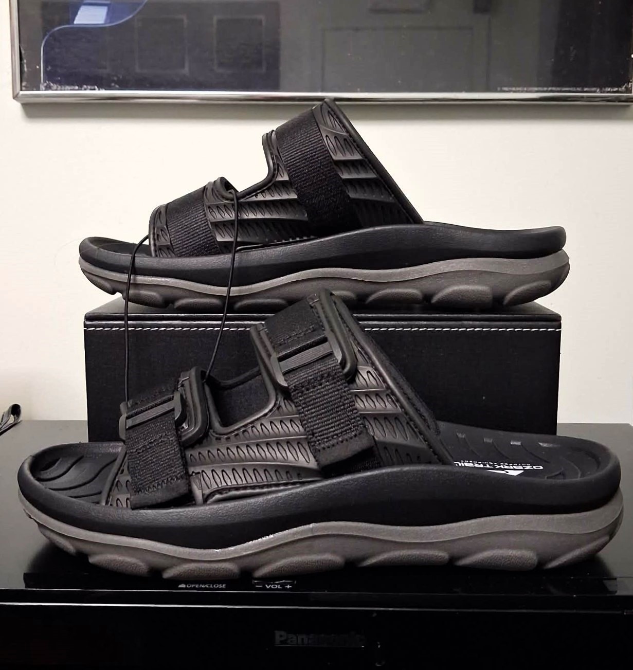 Brand New Ozark Trail Men’s Sport Slide Sandals – Black Size 7 - photo 2