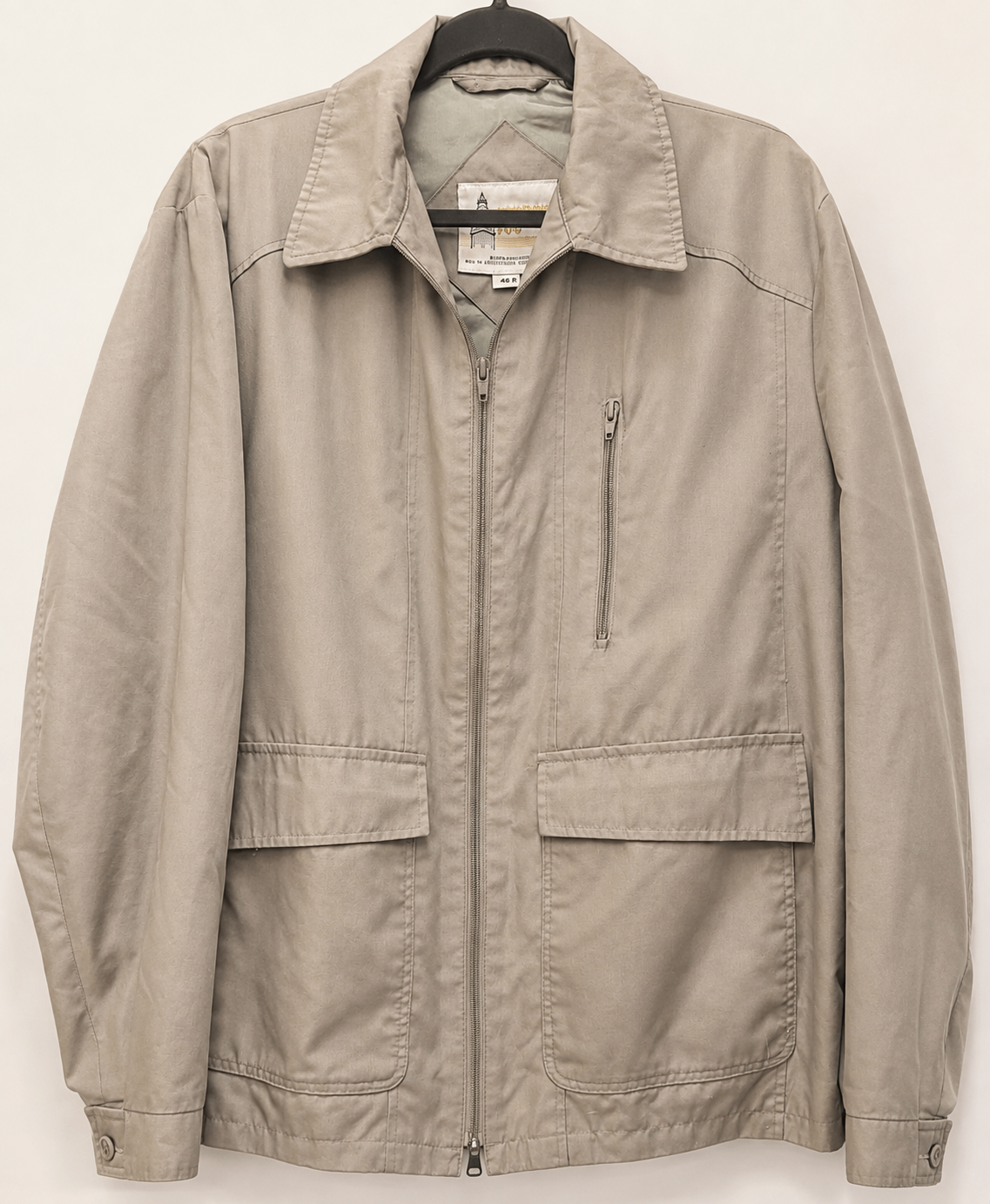 London Fog Men’s Beige Windbreaker Jacket – 46R/XL