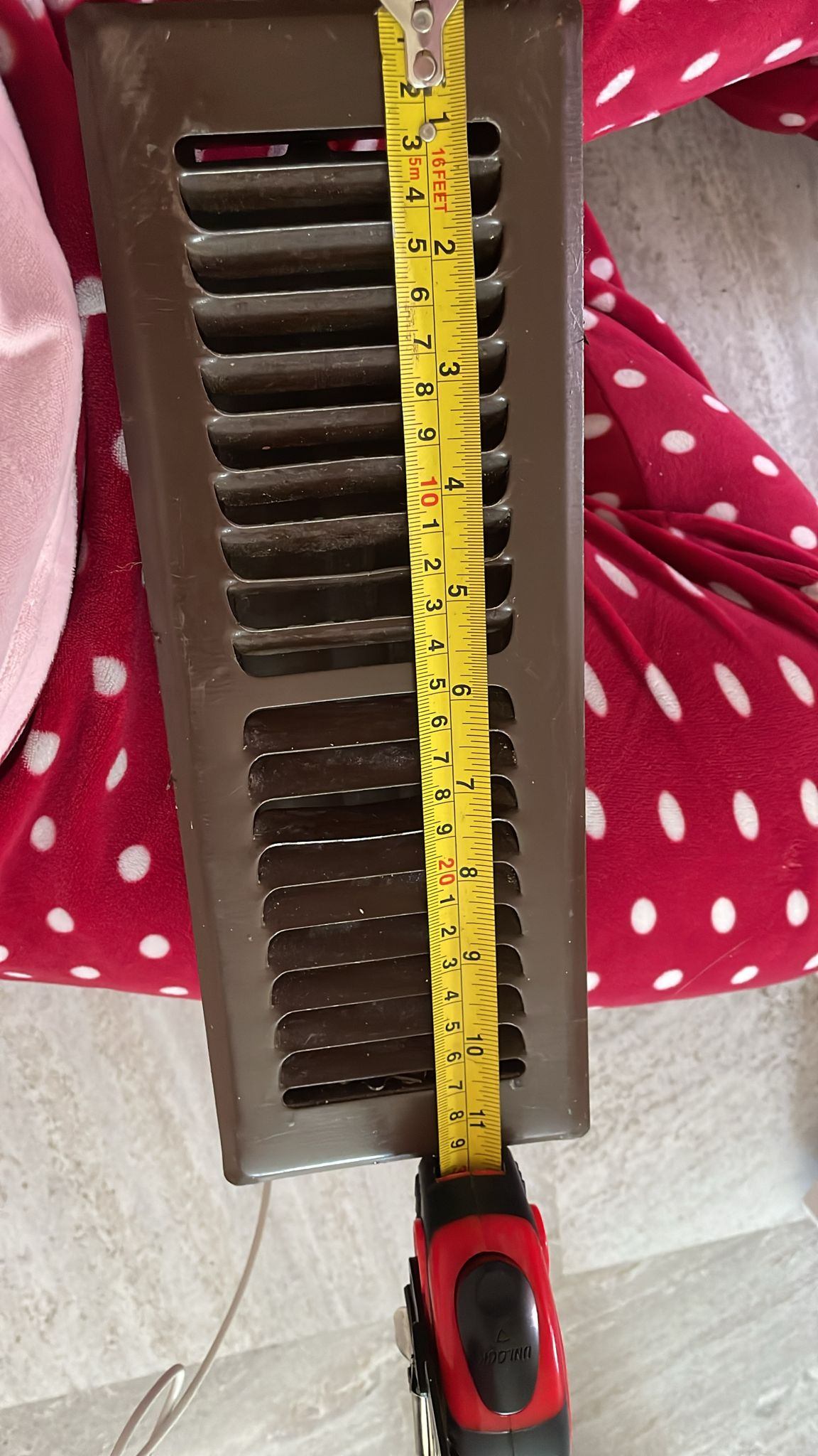 Brown Metal Floor Air Register - photo 3