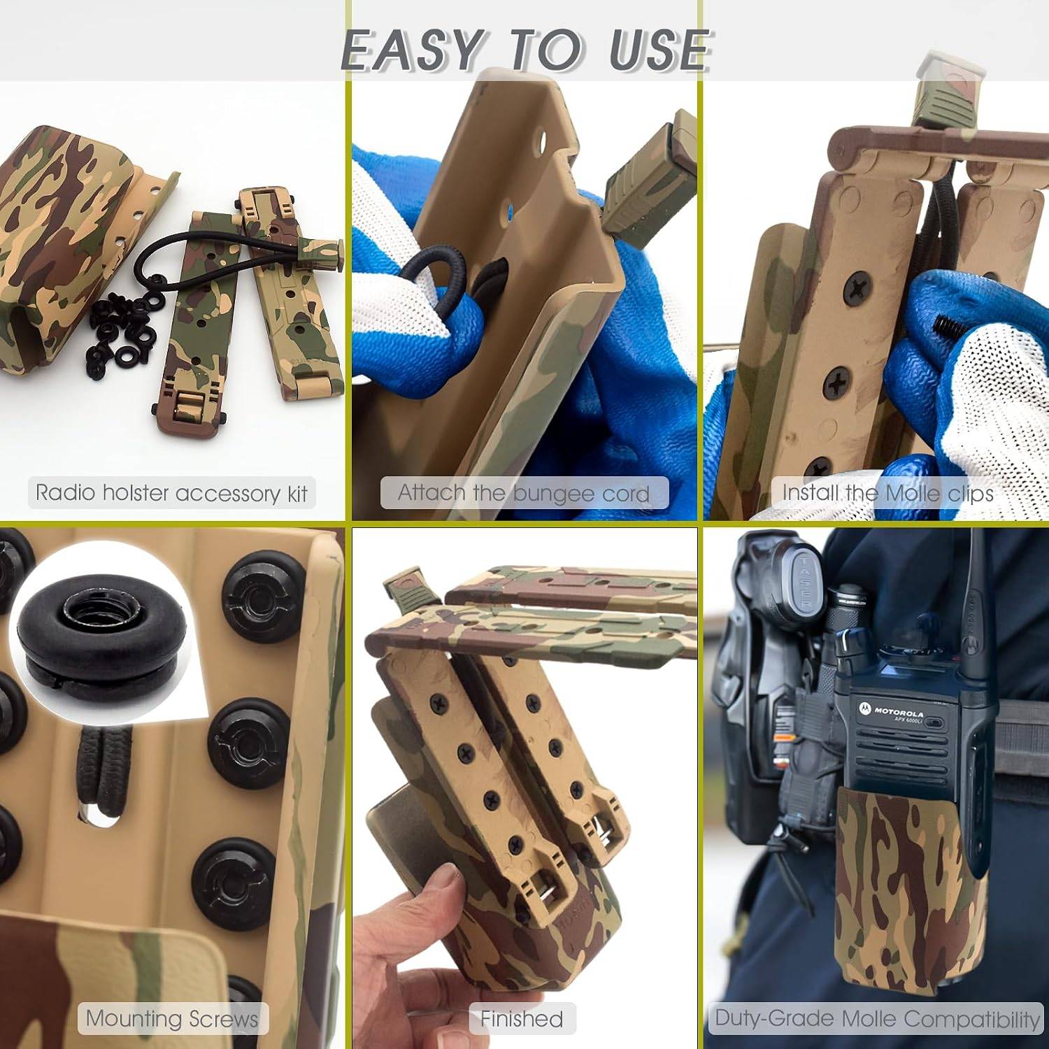 MOLLE Radio Holster for Motorola APX6000/7000/8000 - photo 3