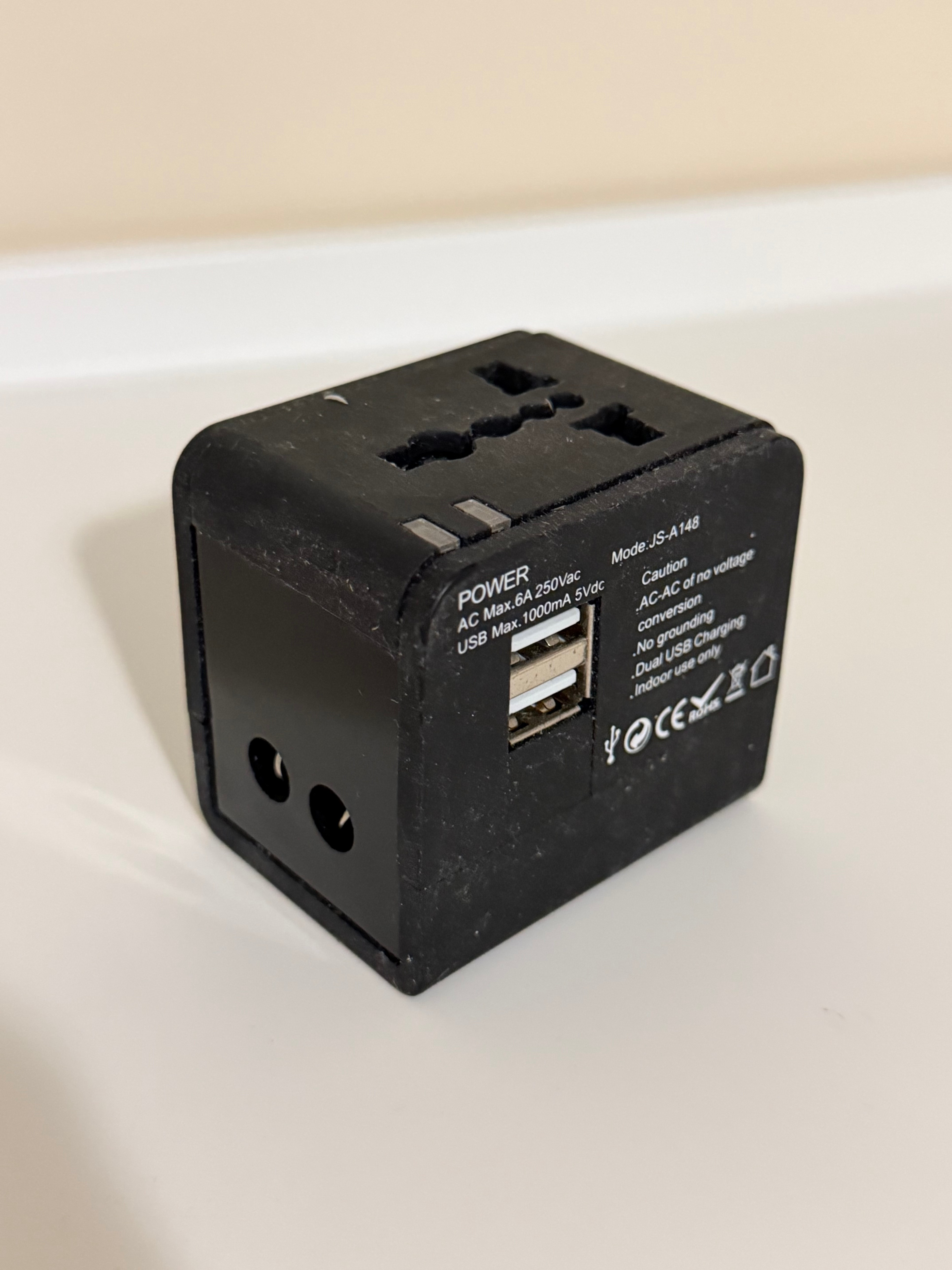 Guinness Universal Travel Adapter with Dual USB Ports - photo 5