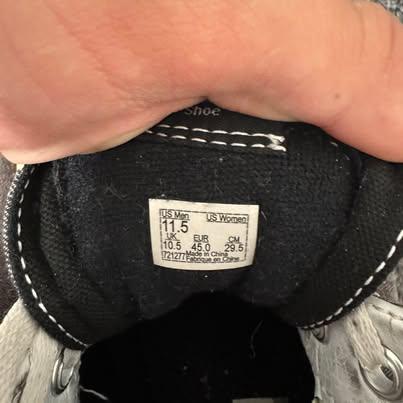 Vans Sk8-Hi Grey/White — Size 11.5