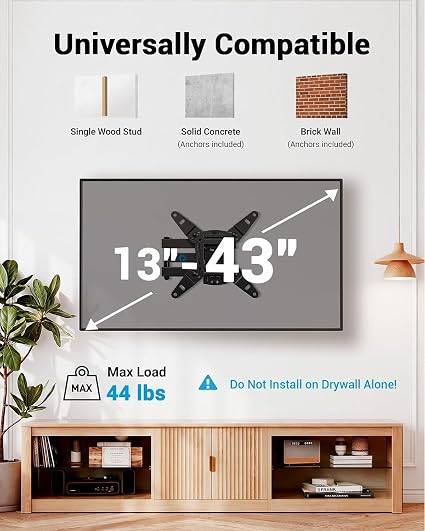 Full-Motion TV Wall Mount (13–43") - photo 3