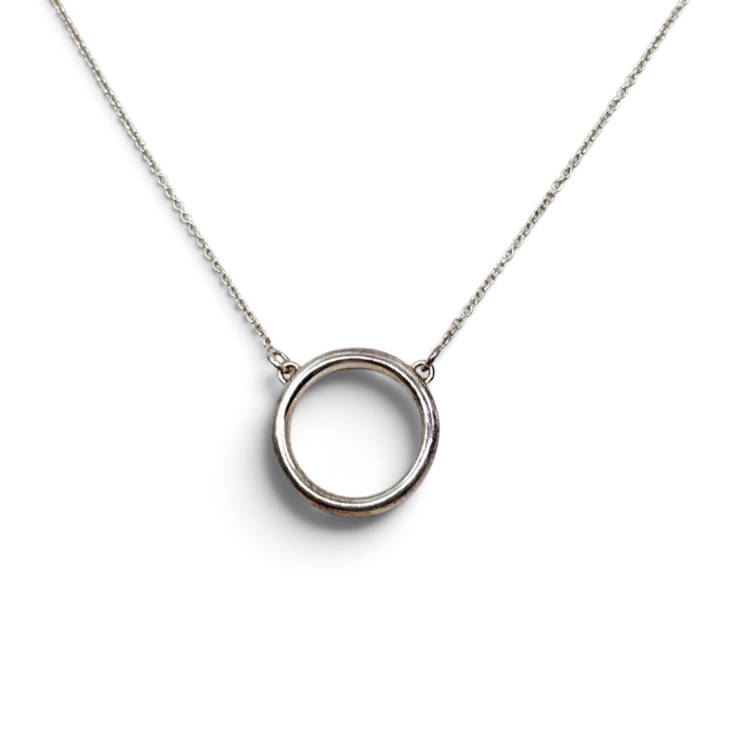sterling silver circle necklace - GM1021