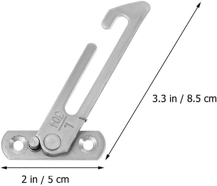 Ciieeo 6-Pack Stainless Steel Window Restrictors - photo 2